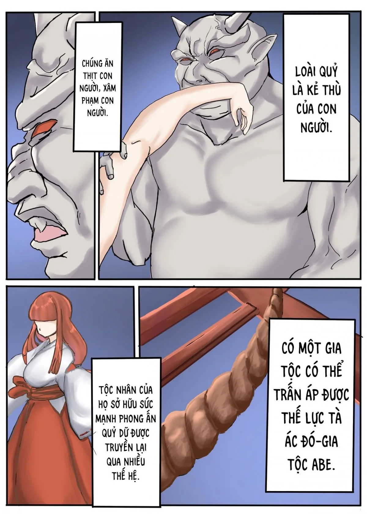 HentaiVN.net - Ảnh 3 - Vu nữ của quỷ. [Oni Miko] - Chap 1
