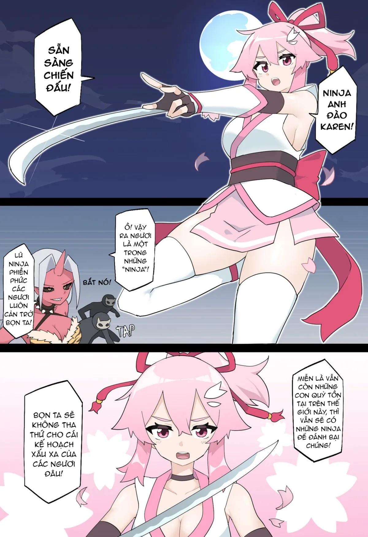 HentaiVN.net - Ảnh 8 - Karen The Flower Kunoichi [Hana no Kunoichi Karen Daiikkan] - Chap 1
