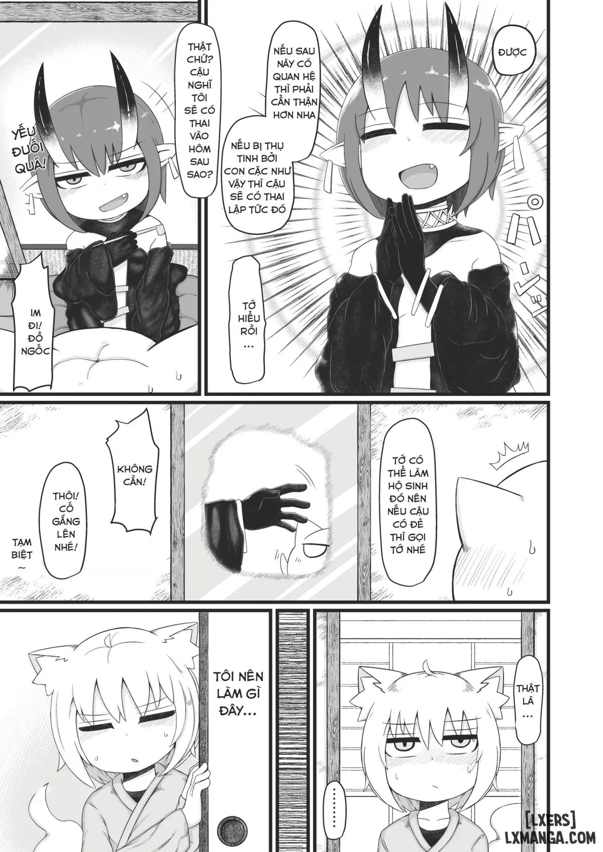 HentaiVN.net - Ảnh 22 - Loli Baba Okaa-san wa Oshi ni Yowai 8 - Oneshot