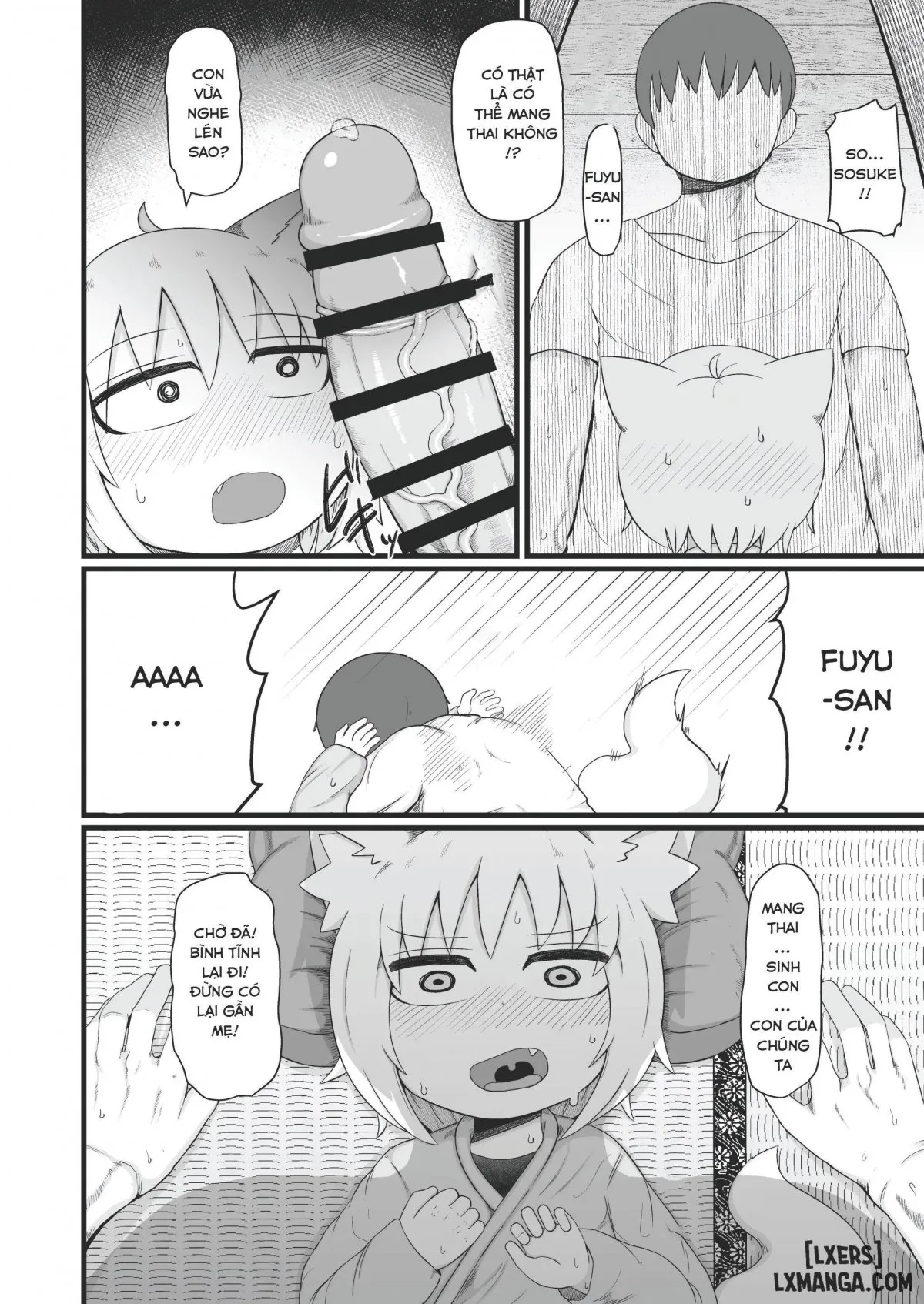 HentaiVN.net - Ảnh 23 - Loli Baba Okaa-san wa Oshi ni Yowai 8 - Oneshot