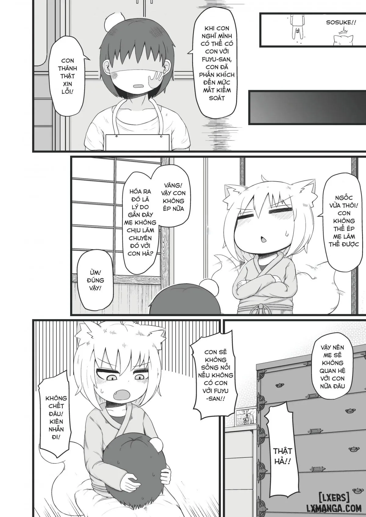 HentaiVN.net - Ảnh 25 - Loli Baba Okaa-san wa Oshi ni Yowai 8 - Oneshot