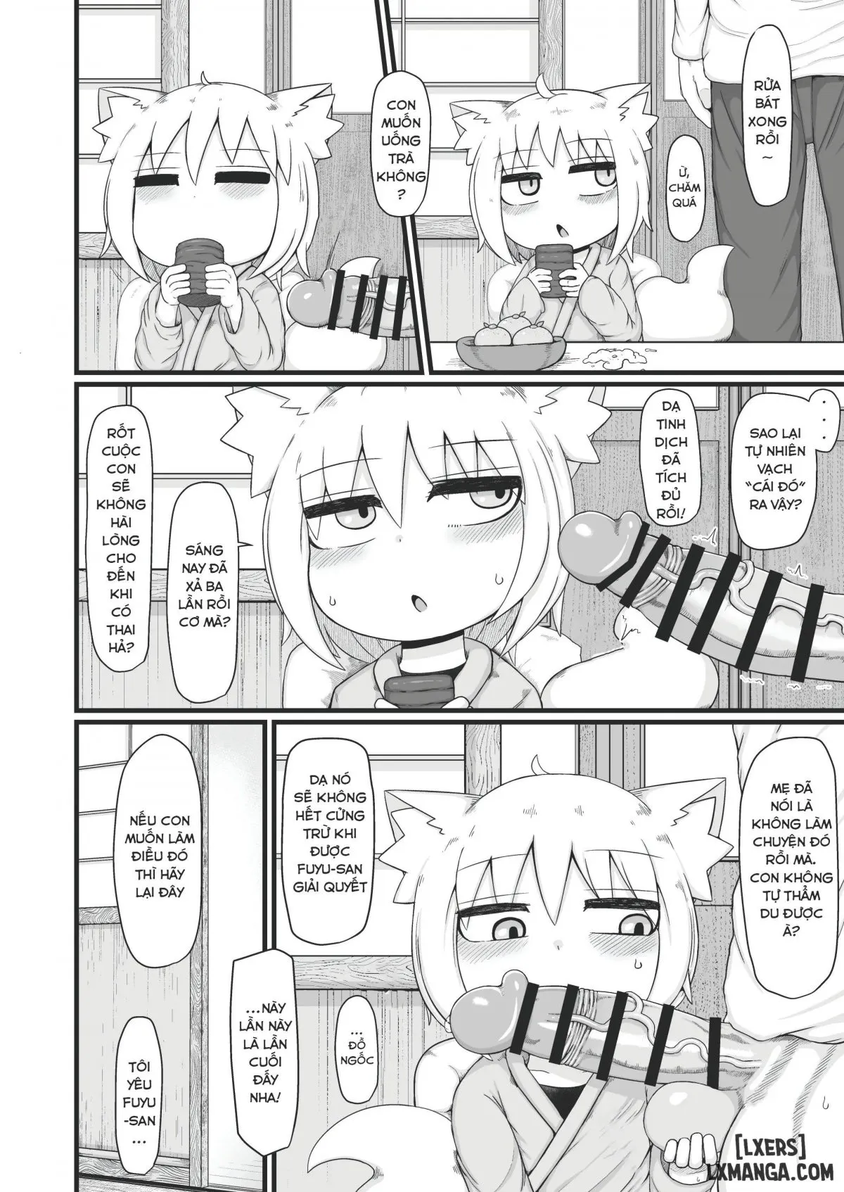 HentaiVN.net - Ảnh 5 - Loli Baba Okaa-san wa Oshi ni Yowai 8 - Oneshot
