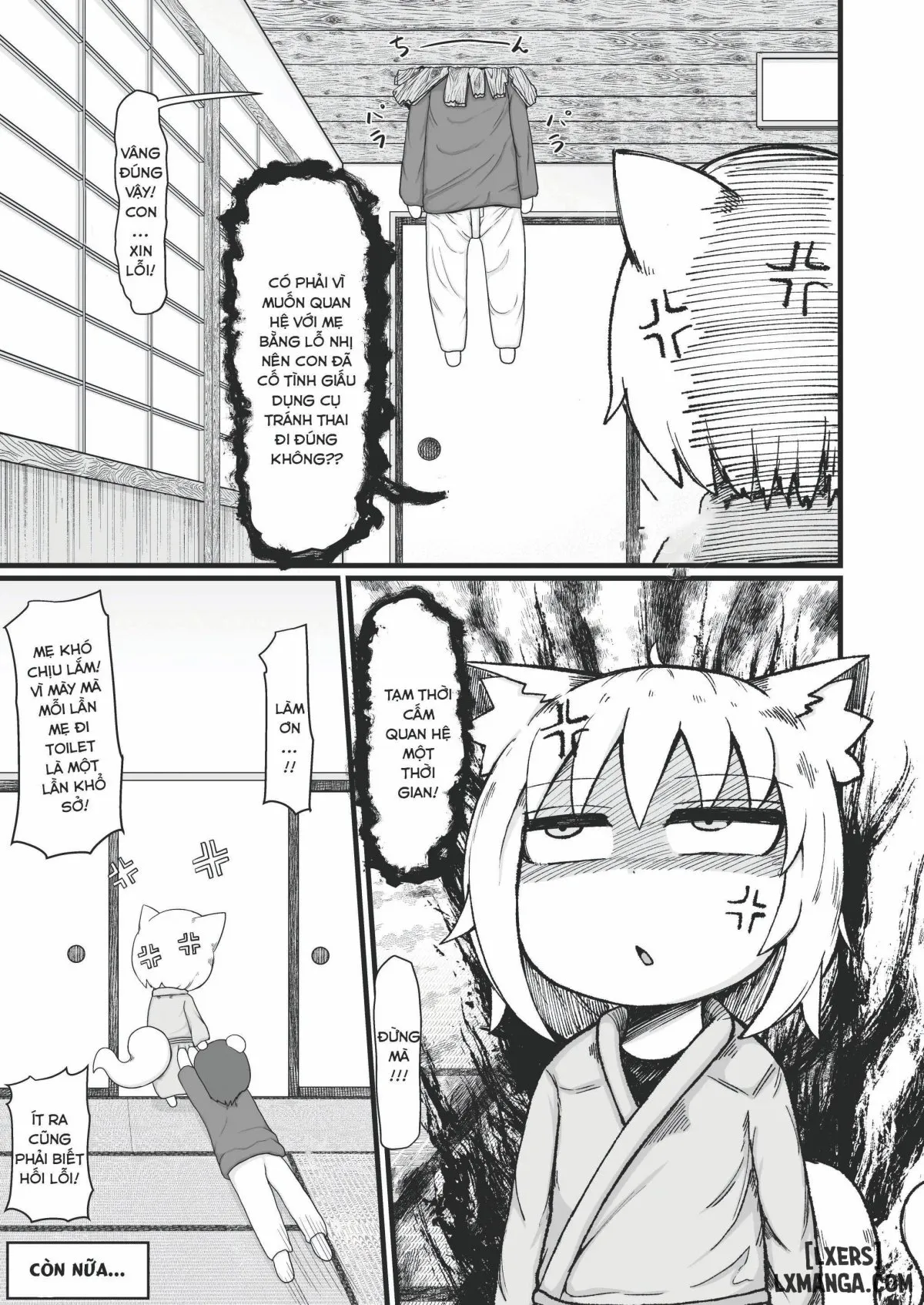 HentaiVN.net - Ảnh 62 - Loli Baba Okaa-san wa Oshi ni Yowai 8 - Oneshot