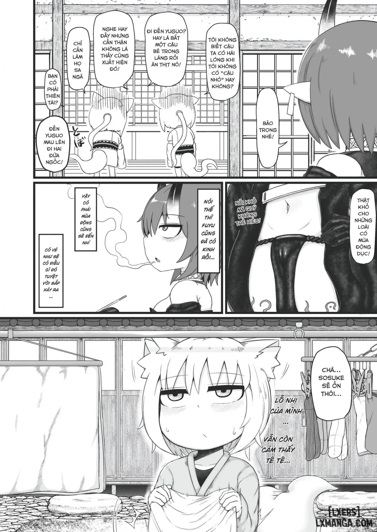HentaiVN.net - Ảnh 65 - Loli Baba Okaa-san wa Oshi ni Yowai 8 - Oneshot