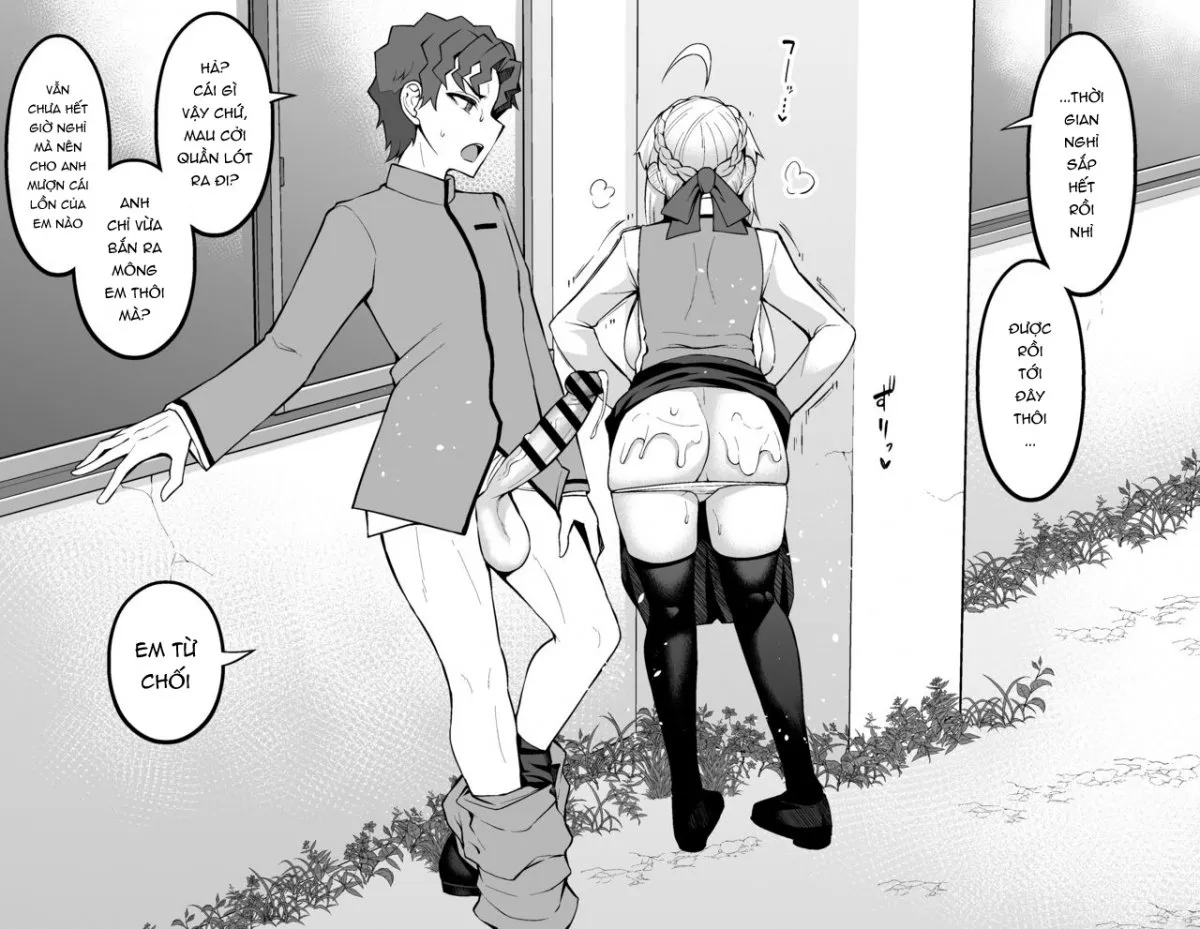 HentaiVN.net - Ảnh 5 - Saber, Shinji to Gakkouura de - Oneshot.