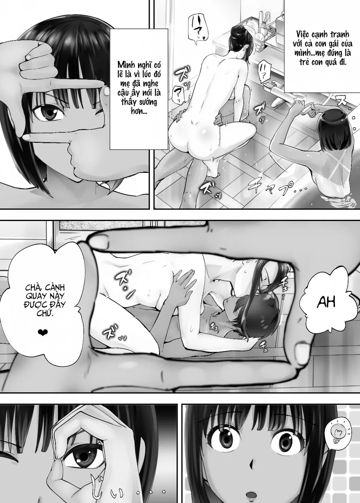 HentaiVN.net - Ảnh 36 - Bạn Thuở Nhỏ Đang Làm Với Mẹ Tôi [Osananajimi ga Mama to Yatte Imasu, My Childhood Friend is Doing It with My Mom] - Chap 7