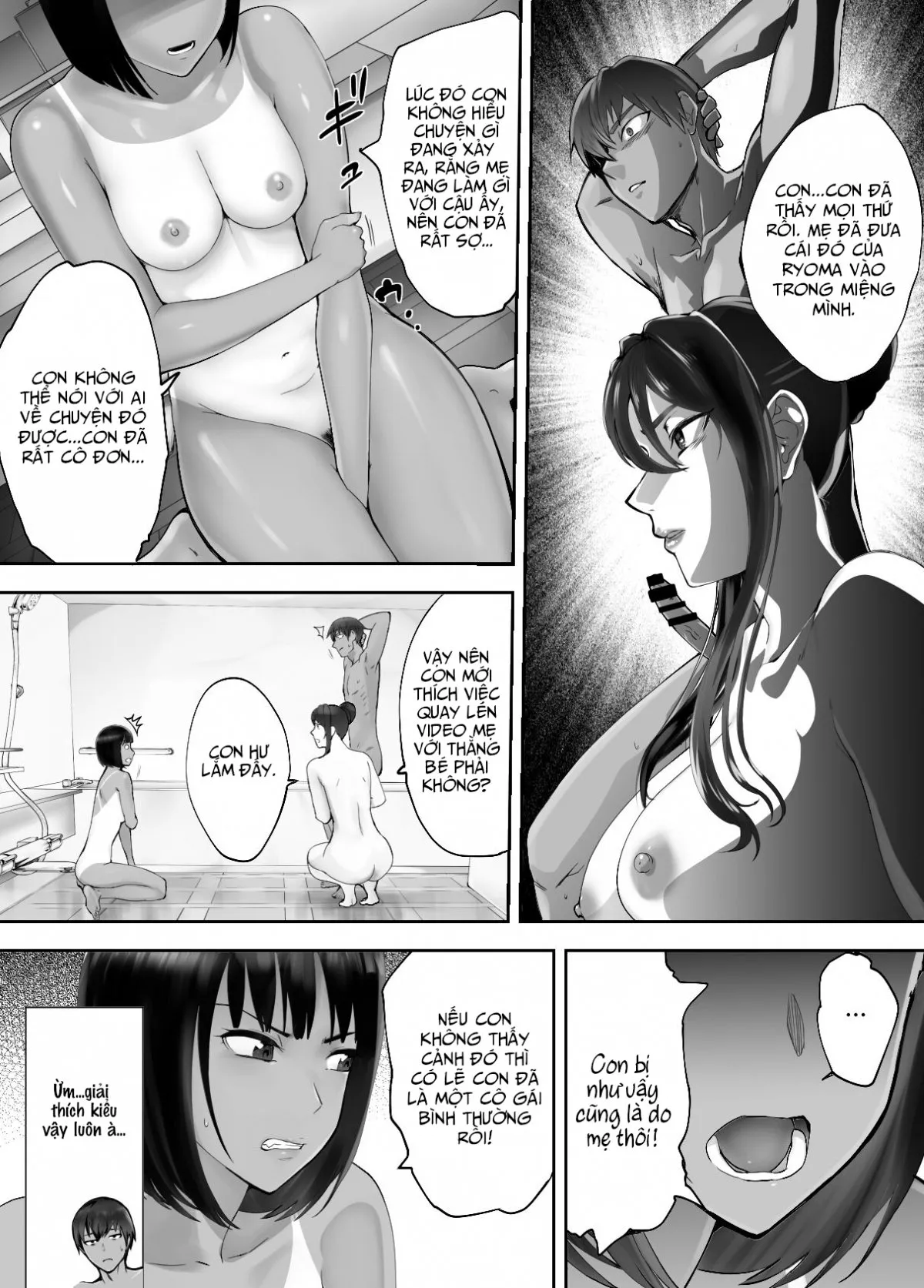 HentaiVN.net - Ảnh 8 - Bạn Thuở Nhỏ Đang Làm Với Mẹ Tôi [Osananajimi ga Mama to Yatte Imasu, My Childhood Friend is Doing It with My Mom] - Chap 7