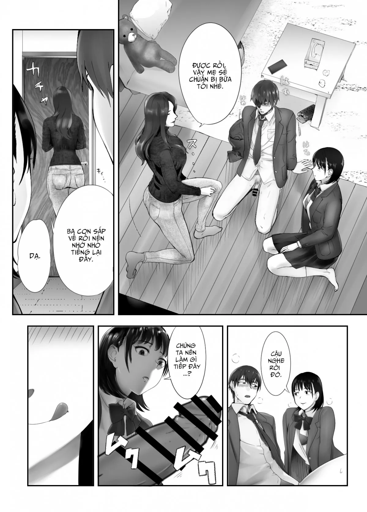 HentaiVN.net - Ảnh 40 - Bạn Thuở Nhỏ Đang Làm Với Mẹ Tôi [Osananajimi ga Mama to Yatte Imasu, My Childhood Friend is Doing It with My Mom] - Chap 8