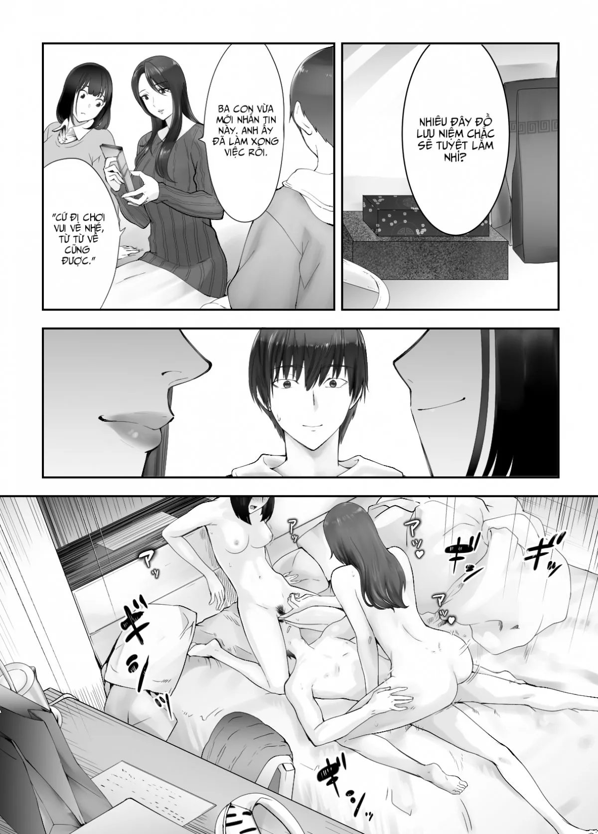 HentaiVN.net - Ảnh 58 - Bạn Thuở Nhỏ Đang Làm Với Mẹ Tôi [Osananajimi ga Mama to Yatte Imasu, My Childhood Friend is Doing It with My Mom] - Chap 8