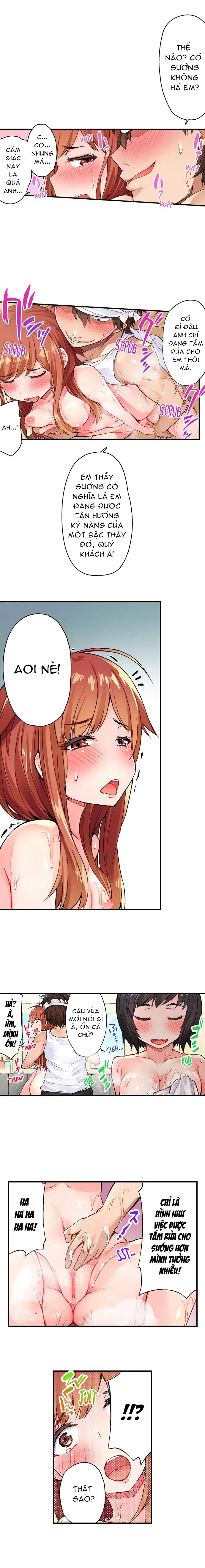 HentaiVN.net - Ảnh 8 - Traditional Job of Washing Girls' Body [Araiya-san!: Ore to Aitsu ga Onnayu de!?; Miss Washer!: Her and I in Female Bath!?] - Chap 2.1: Không Che