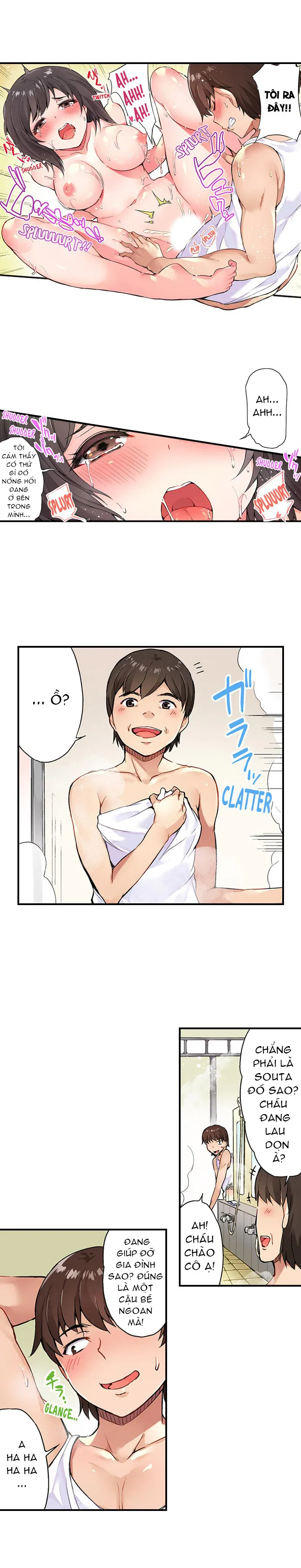 HentaiVN.net - Ảnh 6 - Traditional Job of Washing Girls' Body [Araiya-san!: Ore to Aitsu ga Onnayu de!?; Miss Washer!: Her and I in Female Bath!?] - Chap 6: Thịt Đội Trưởng!
