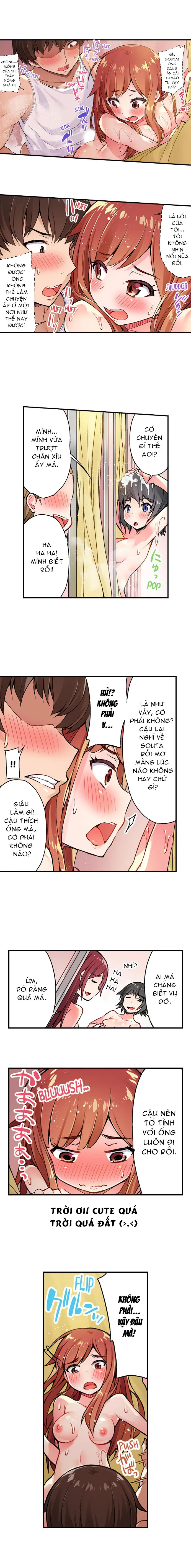 HentaiVN.net - Ảnh 4 - Traditional Job of Washing Girls' Body [Araiya-san!: Ore to Aitsu ga Onnayu de!?; Miss Washer!: Her and I in Female Bath!?] - Chap 9: Thịt Xong Bé Aoi!