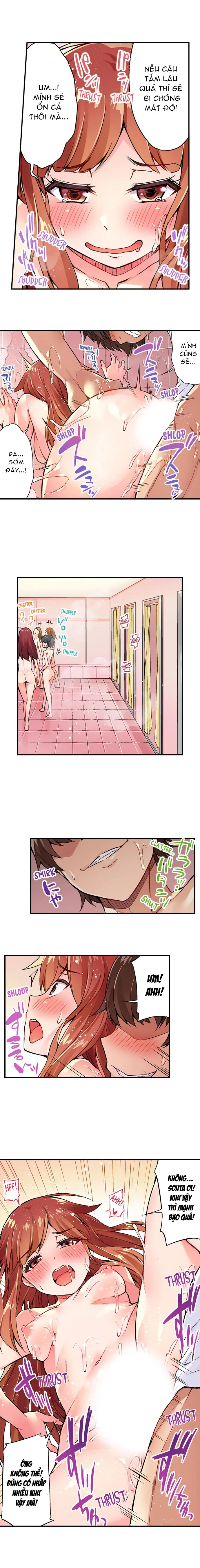 HentaiVN.net - Ảnh 7 - Traditional Job of Washing Girls' Body [Araiya-san!: Ore to Aitsu ga Onnayu de!?; Miss Washer!: Her and I in Female Bath!?] - Chap 9: Thịt Xong Bé Aoi!