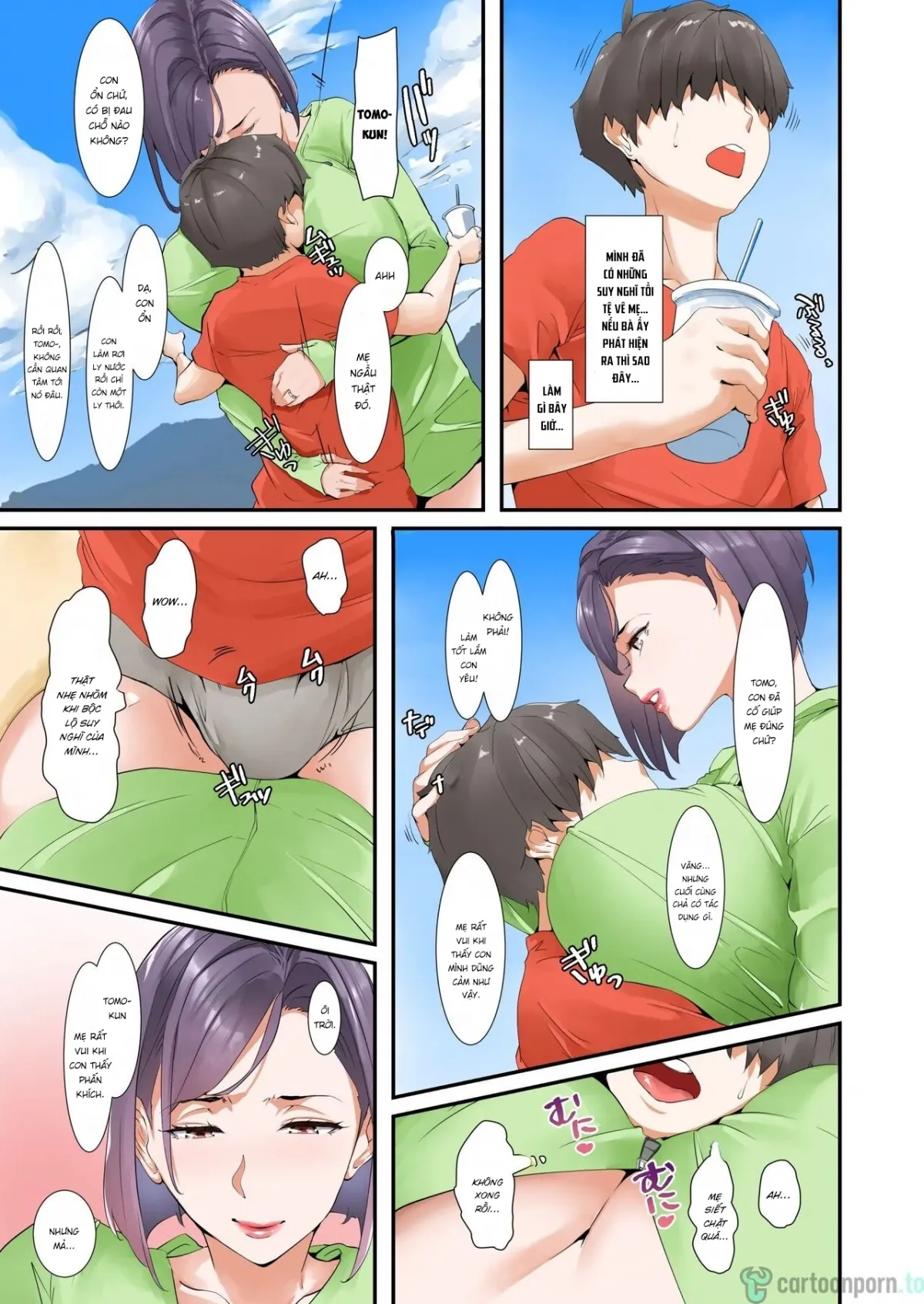 HentaiVN.net - Ảnh 10 - Musuko to Sex suru node Hahaoya wa Oyasumi Shimasu - Chap 1