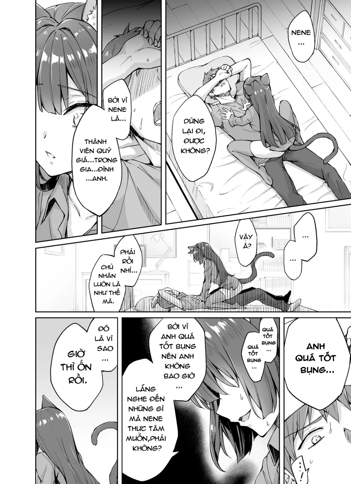 HentaiVN.net - Ảnh 11 - Câu Chuyện Về Nàng Mèo Yandere Của Tôi Vắt Khô Tôi Tới Kiệt Sức [Uchi no Yandere na Kaineko-chan ni Mechakucha ni Shiborarechau Hanashi; うちのヤンデレな飼い猫ちゃんにメチャクチャに搾られちゃう話。] - Oneshot(Tạm thời)