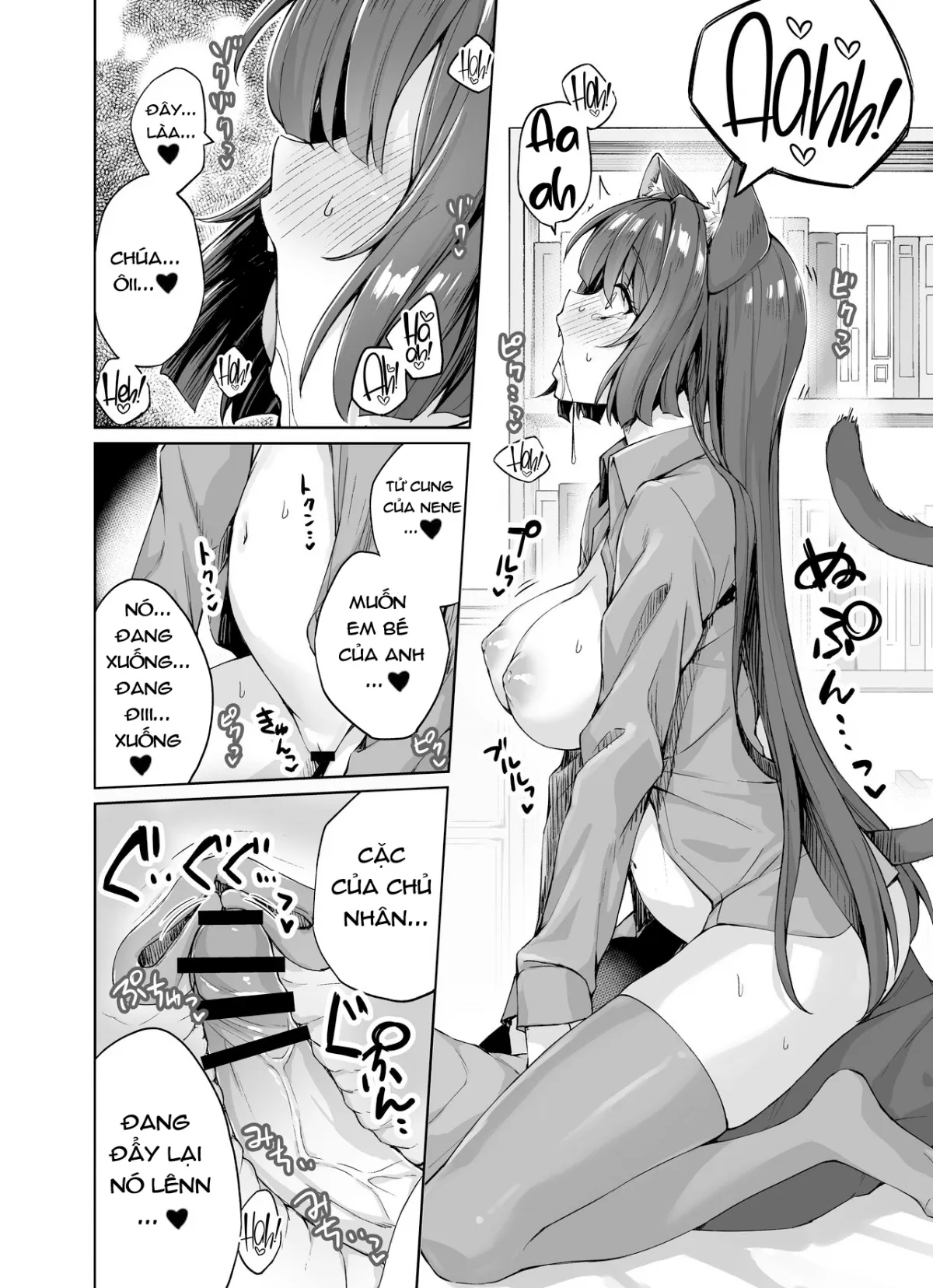HentaiVN.net - Ảnh 17 - Câu Chuyện Về Nàng Mèo Yandere Của Tôi Vắt Khô Tôi Tới Kiệt Sức [Uchi no Yandere na Kaineko-chan ni Mechakucha ni Shiborarechau Hanashi; うちのヤンデレな飼い猫ちゃんにメチャクチャに搾られちゃう話。] - Oneshot(Tạm thời)