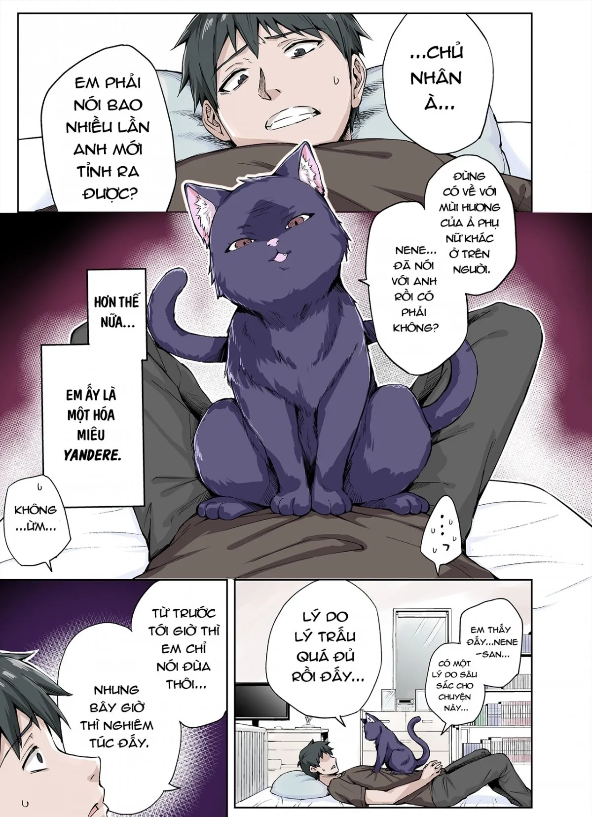 HentaiVN.net - Ảnh 8 - Câu Chuyện Về Nàng Mèo Yandere Của Tôi Vắt Khô Tôi Tới Kiệt Sức [Uchi no Yandere na Kaineko-chan ni Mechakucha ni Shiborarechau Hanashi; うちのヤンデレな飼い猫ちゃんにメチャクチャに搾られちゃう話。] - Full Màu