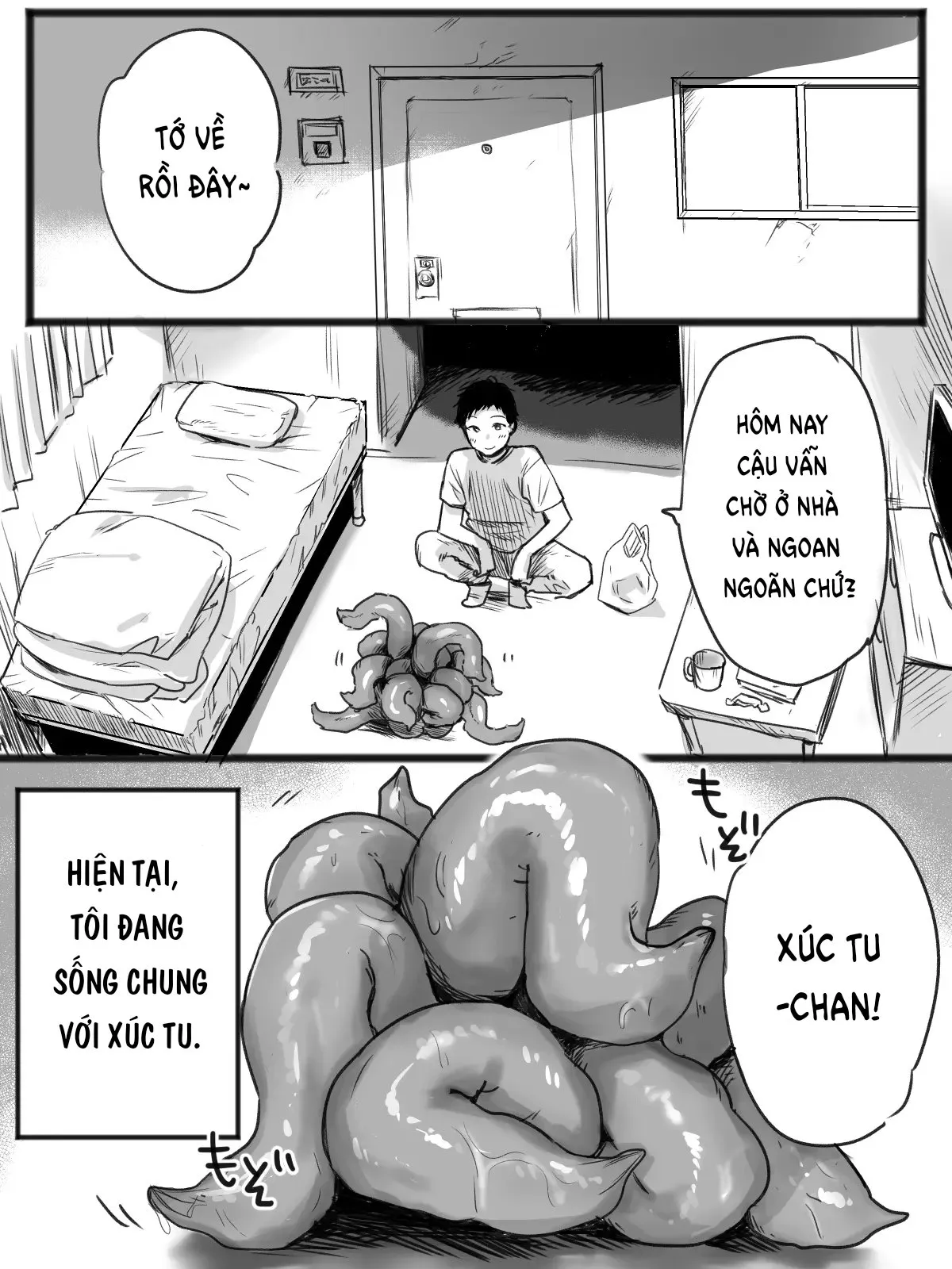 HentaiVN.net - Ảnh 3 - Sống chung với xúc tu [触手とセックスしながら暮らしている俺の日常] - Oneshot