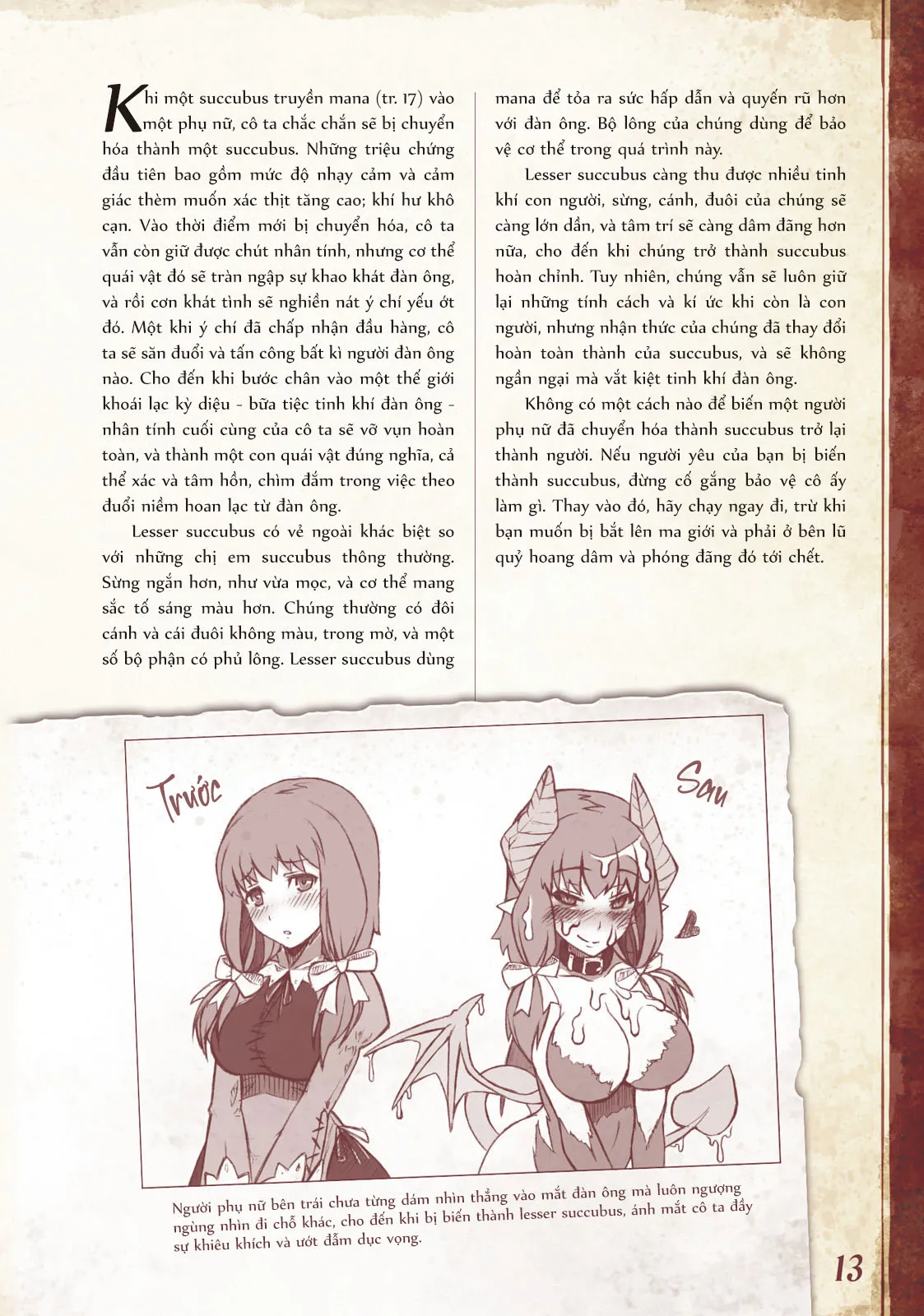 HentaiVN.net - Ảnh 4 - Bách khoa toàn thư Monstergirl [Monster Girl Encyclopedia, Mamono Musume Zukan, 魔物娘図鑑] - 001 - 002: Succubus và Lesser succubus