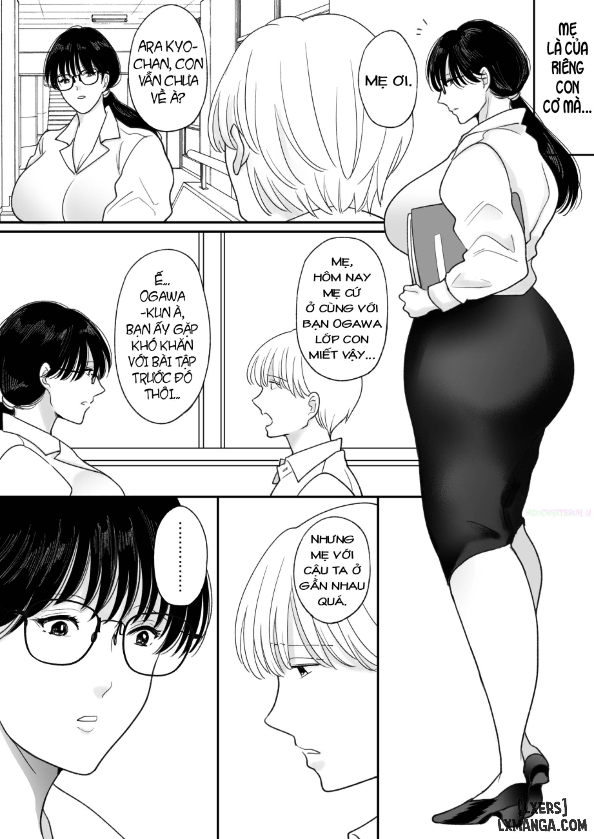 HentaiVN.net - Ảnh 25 - Suugaku Kyoushi no Kaa-san ga Taiiku Kyoushi ni Netorareru - Chap 1