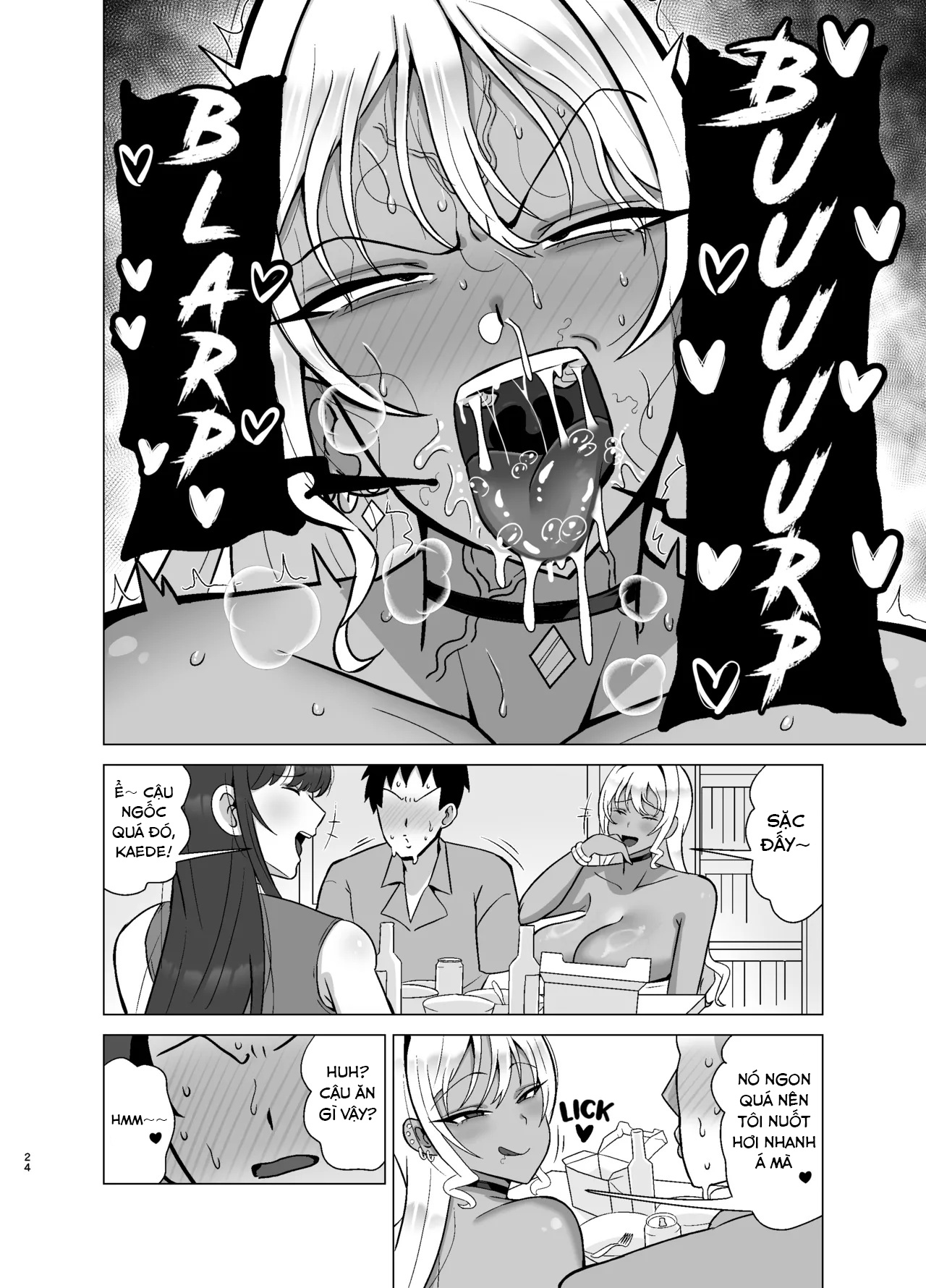 HentaiVN.net - Ảnh 24 - Kanojo no Tomodachi wa Dosukebe Kasshoku Gal - Chap 1
