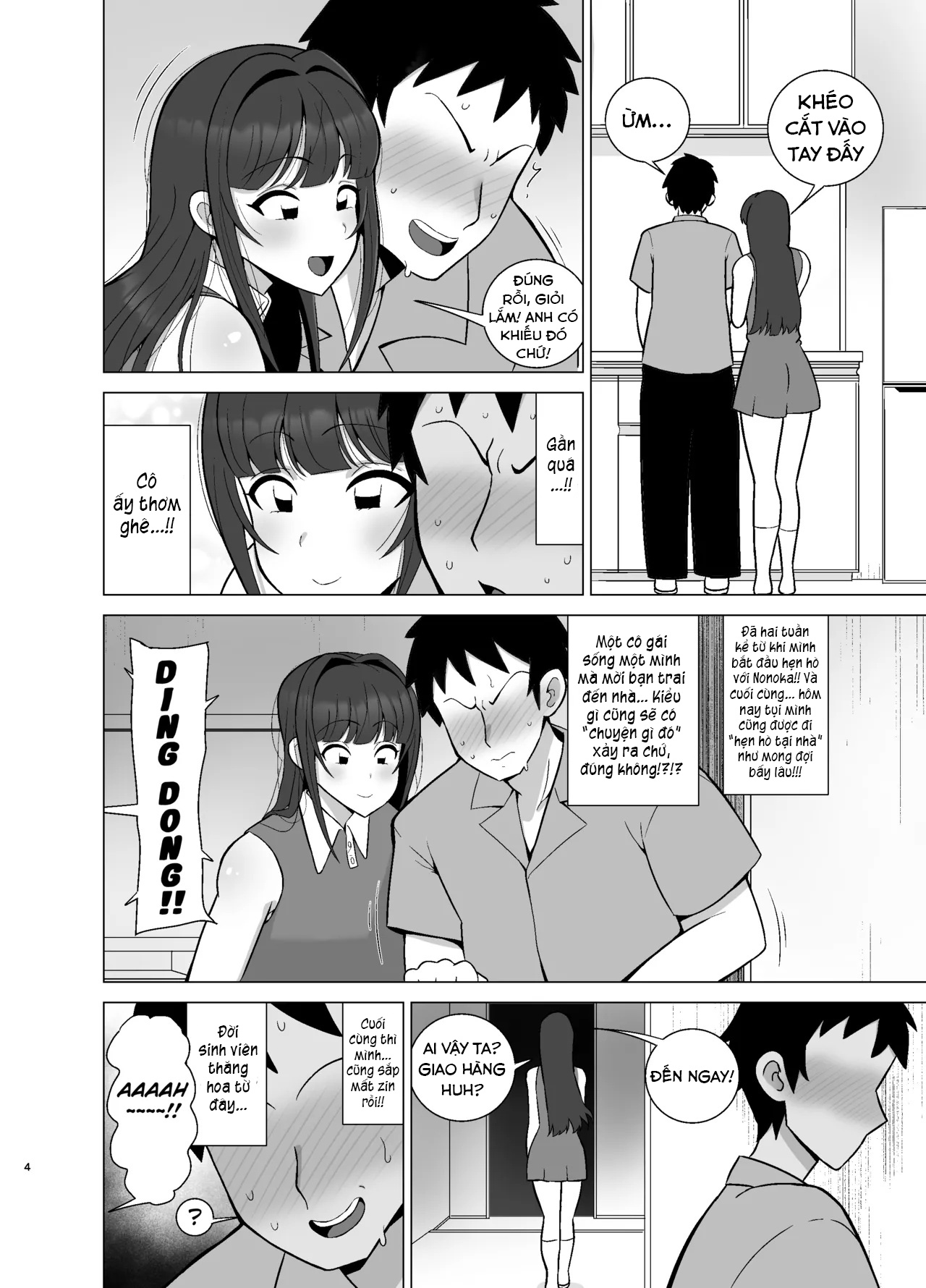 HentaiVN.net - Ảnh 4 - Kanojo no Tomodachi wa Dosukebe Kasshoku Gal - Chap 1
