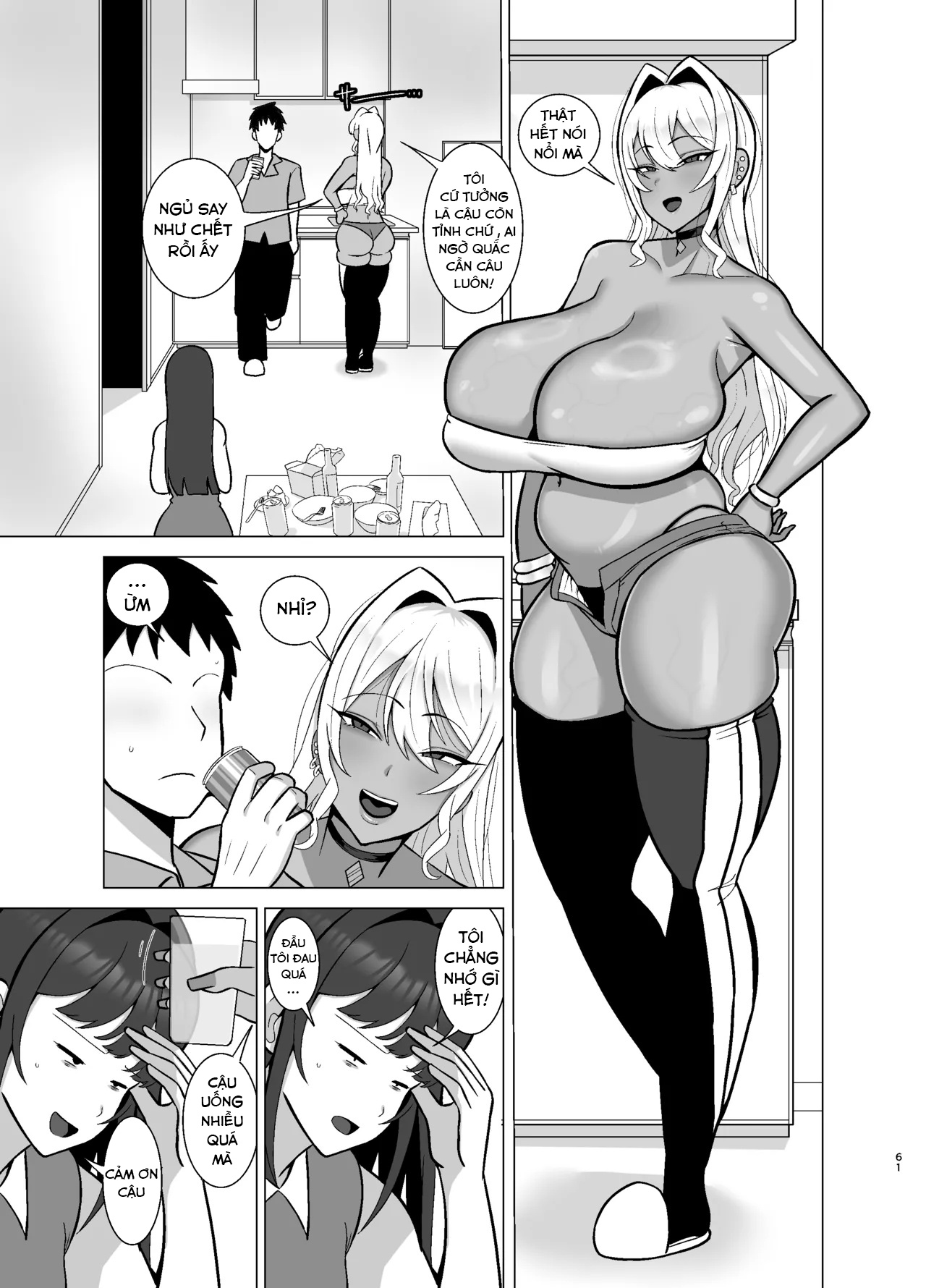 HentaiVN.net - Ảnh 31 - Kanojo no Tomodachi wa Dosukebe Kasshoku Gal - Chap 2