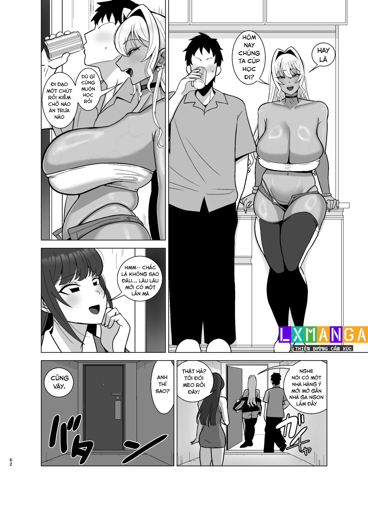 HentaiVN.net - Ảnh 32 - Kanojo no Tomodachi wa Dosukebe Kasshoku Gal - Chap 2