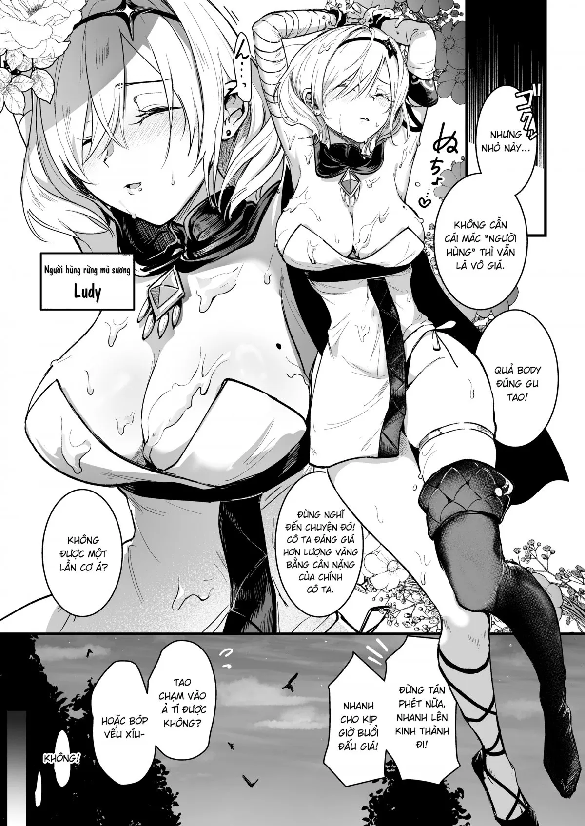 HentaiVN.net - Ảnh 3 - Đấu giá người hùng [Yusha Okushon] - Oneshot