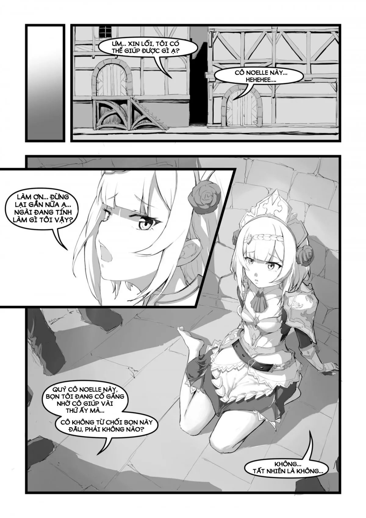 HentaiVN.net - Ảnh 12 - Noelle không biết cách từ chối! [Noelle-chan wa Kotowarenai, 诺艾尔小姐无法拒绝!!, Miss Noelle can't refuse!!] - Một bắn nhưng truyện bắn nhiều.