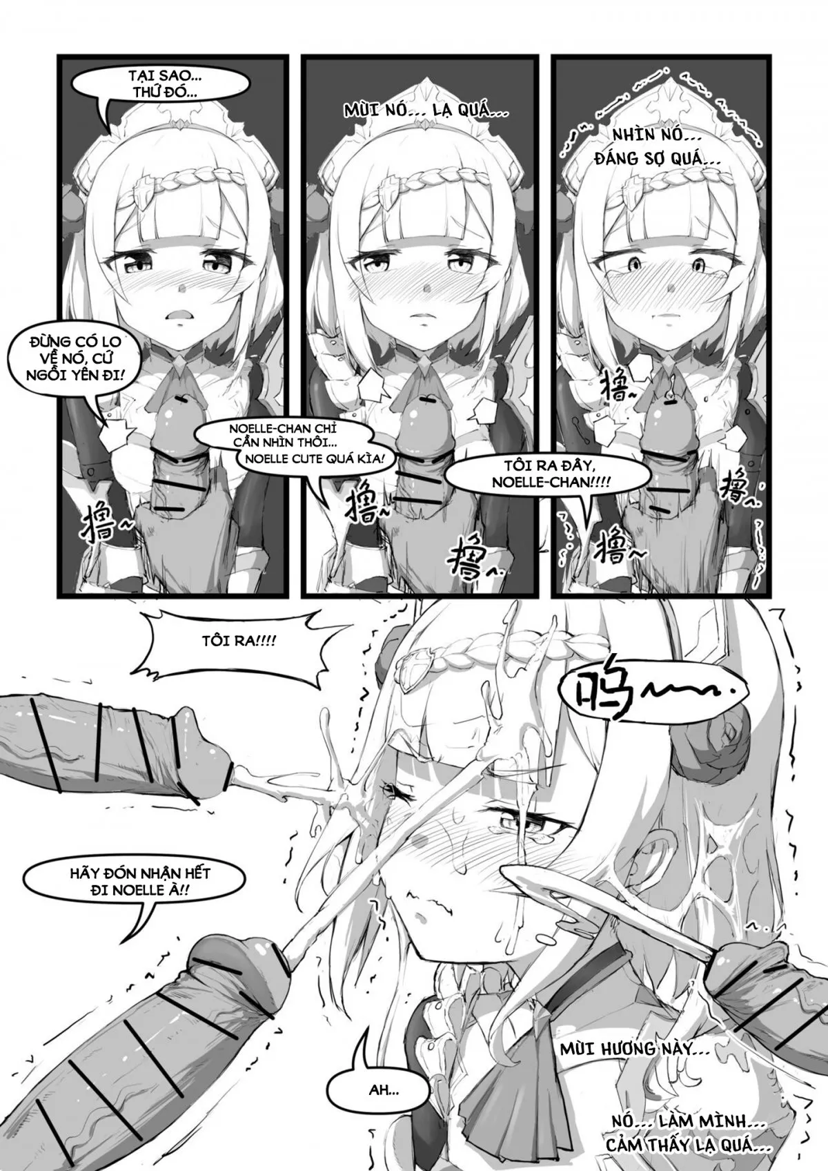 HentaiVN.net - Ảnh 14 - Noelle không biết cách từ chối! [Noelle-chan wa Kotowarenai, 诺艾尔小姐无法拒绝!!, Miss Noelle can't refuse!!] - Một bắn nhưng truyện bắn nhiều.
