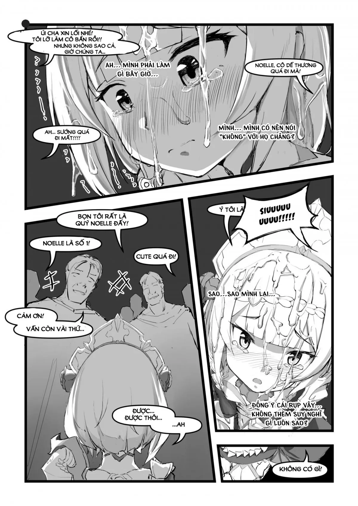 HentaiVN.net - Ảnh 15 - Noelle không biết cách từ chối! [Noelle-chan wa Kotowarenai, 诺艾尔小姐无法拒绝!!, Miss Noelle can't refuse!!] - Một bắn nhưng truyện bắn nhiều.