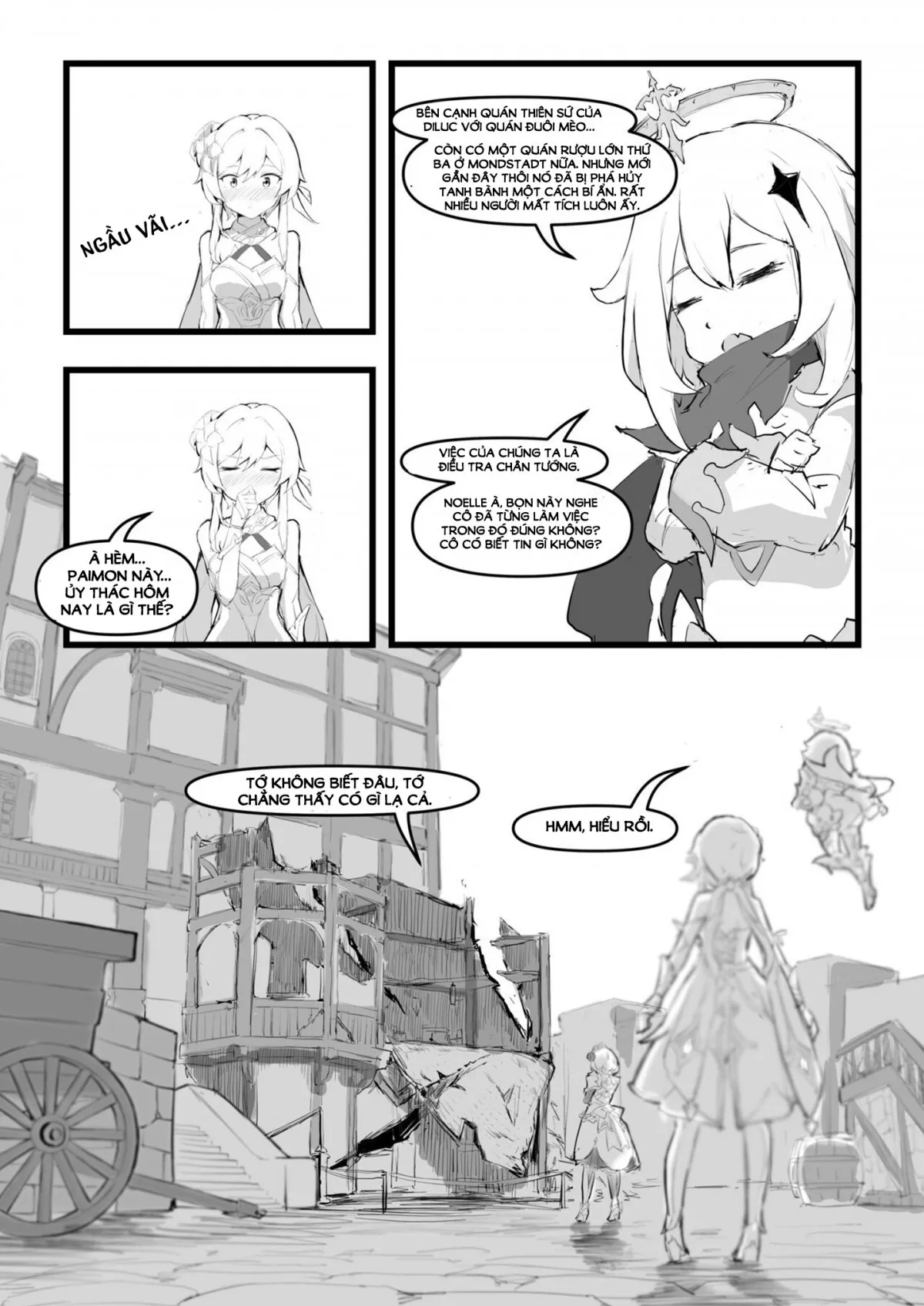 HentaiVN.net - Ảnh 36 - Noelle không biết cách từ chối! [Noelle-chan wa Kotowarenai, 诺艾尔小姐无法拒绝!!, Miss Noelle can't refuse!!] - Một bắn nhưng truyện bắn nhiều.