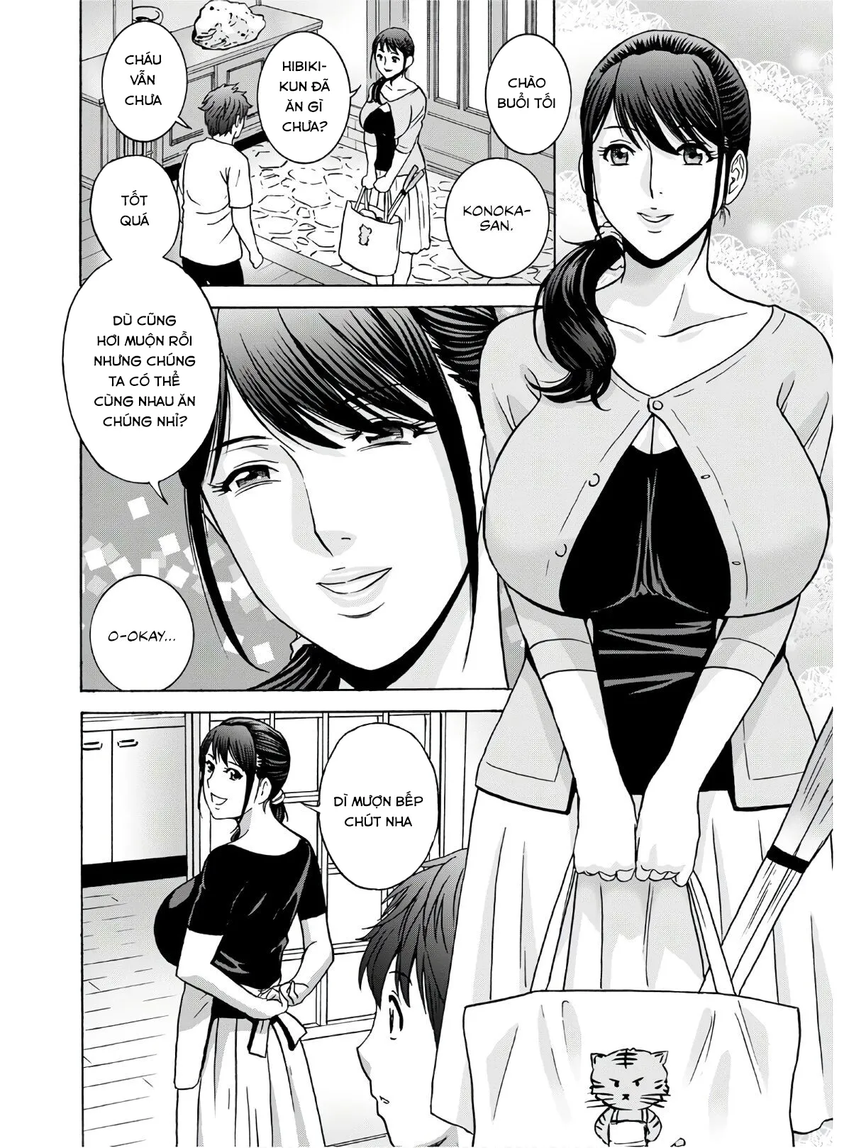 HentaiVN.net - Ảnh 10 - Yarashii oba-san [Kind Lady, Dirty Lady] - Chap 1