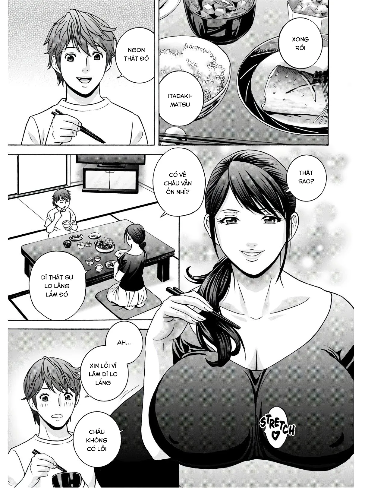 HentaiVN.net - Ảnh 11 - Yarashii oba-san [Kind Lady, Dirty Lady] - Chap 1