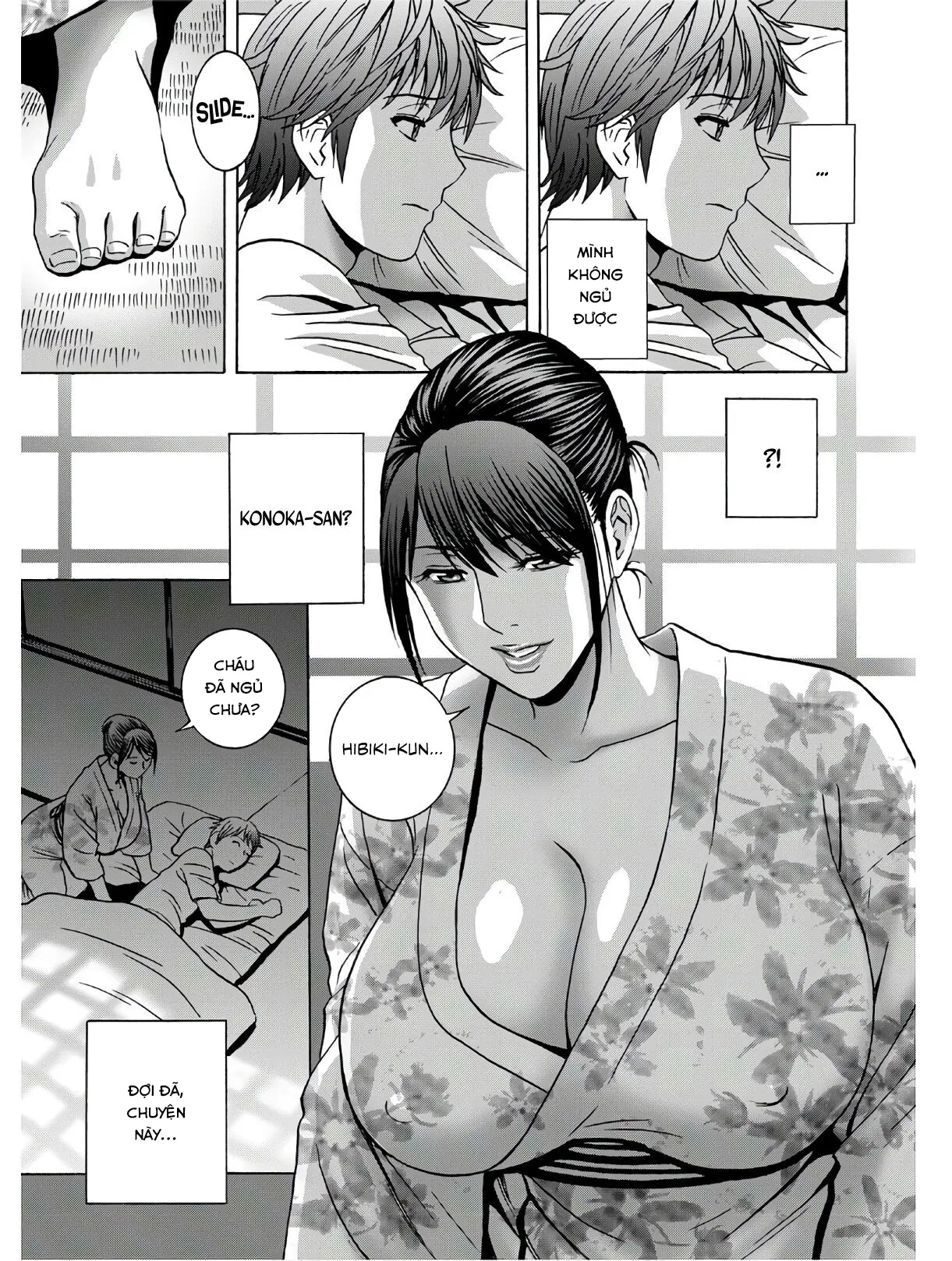 HentaiVN.net - Ảnh 13 - Yarashii oba-san [Kind Lady, Dirty Lady] - Chap 1