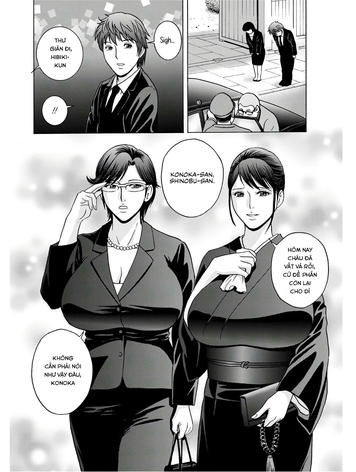 HentaiVN.net - Ảnh 6 - Yarashii oba-san [Kind Lady, Dirty Lady] - Chap 1