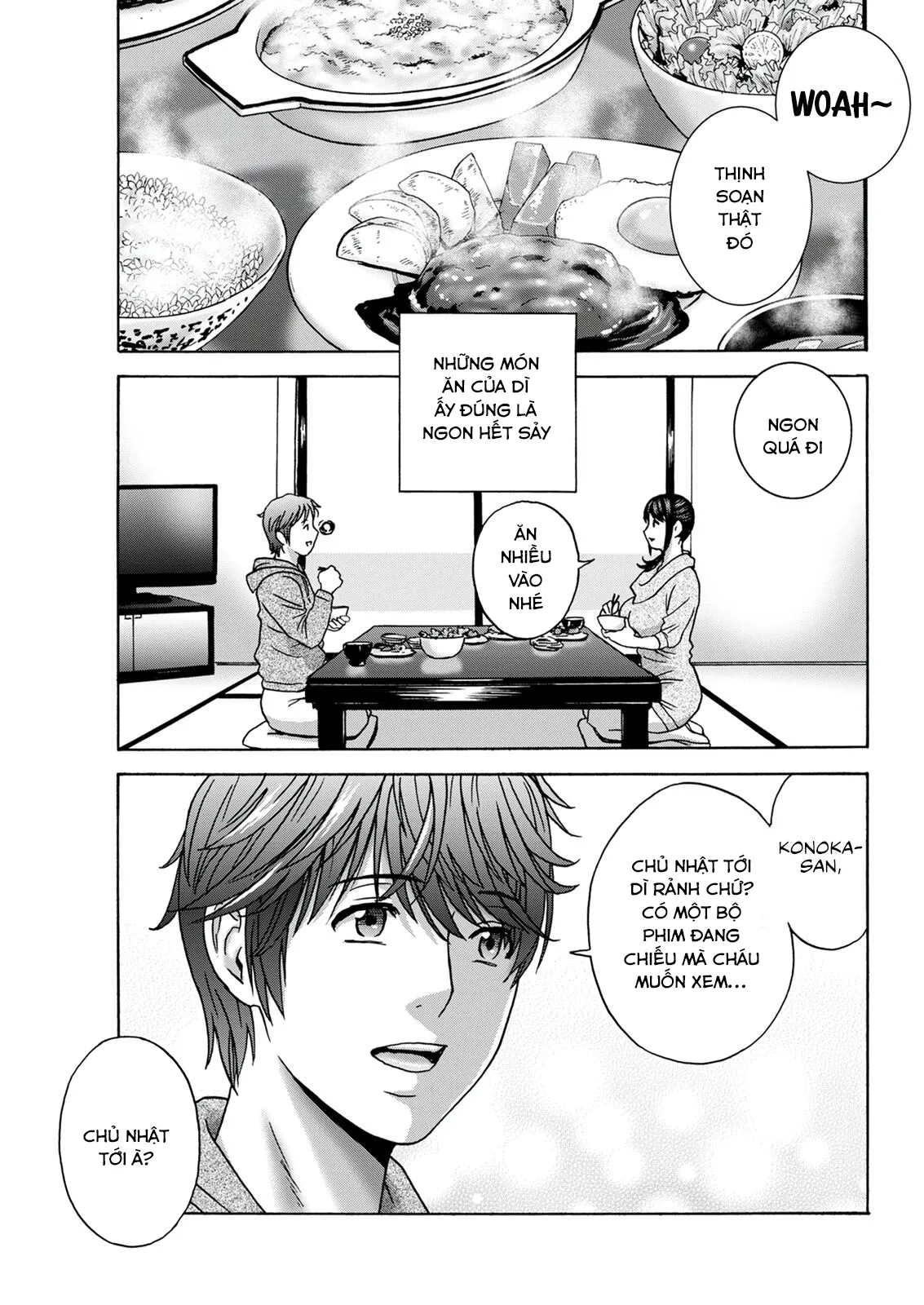 HentaiVN.net - Ảnh 3 - Yarashii oba-san [Kind Lady, Dirty Lady] - Chap 3