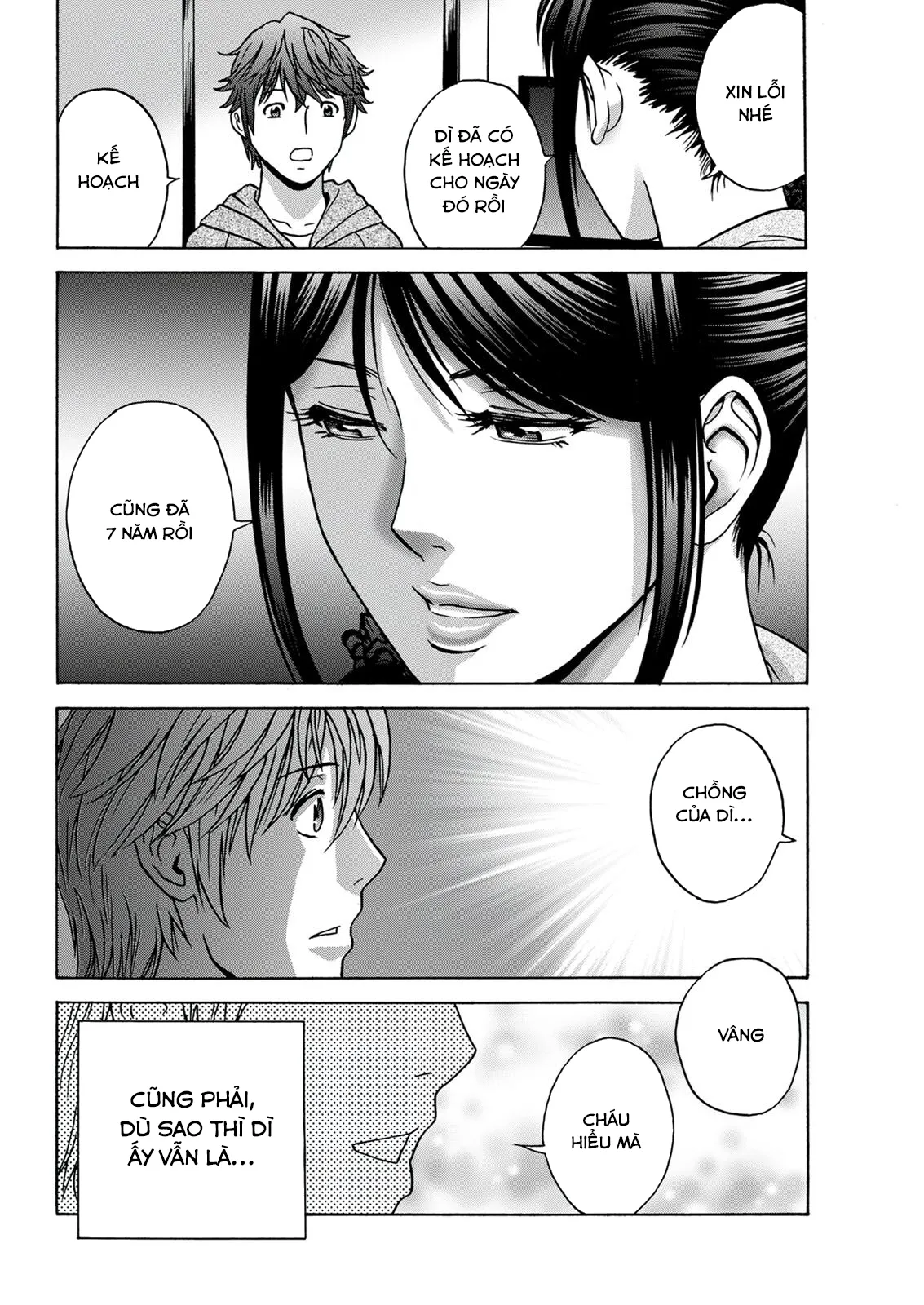 HentaiVN.net - Ảnh 4 - Yarashii oba-san [Kind Lady, Dirty Lady] - Chap 3