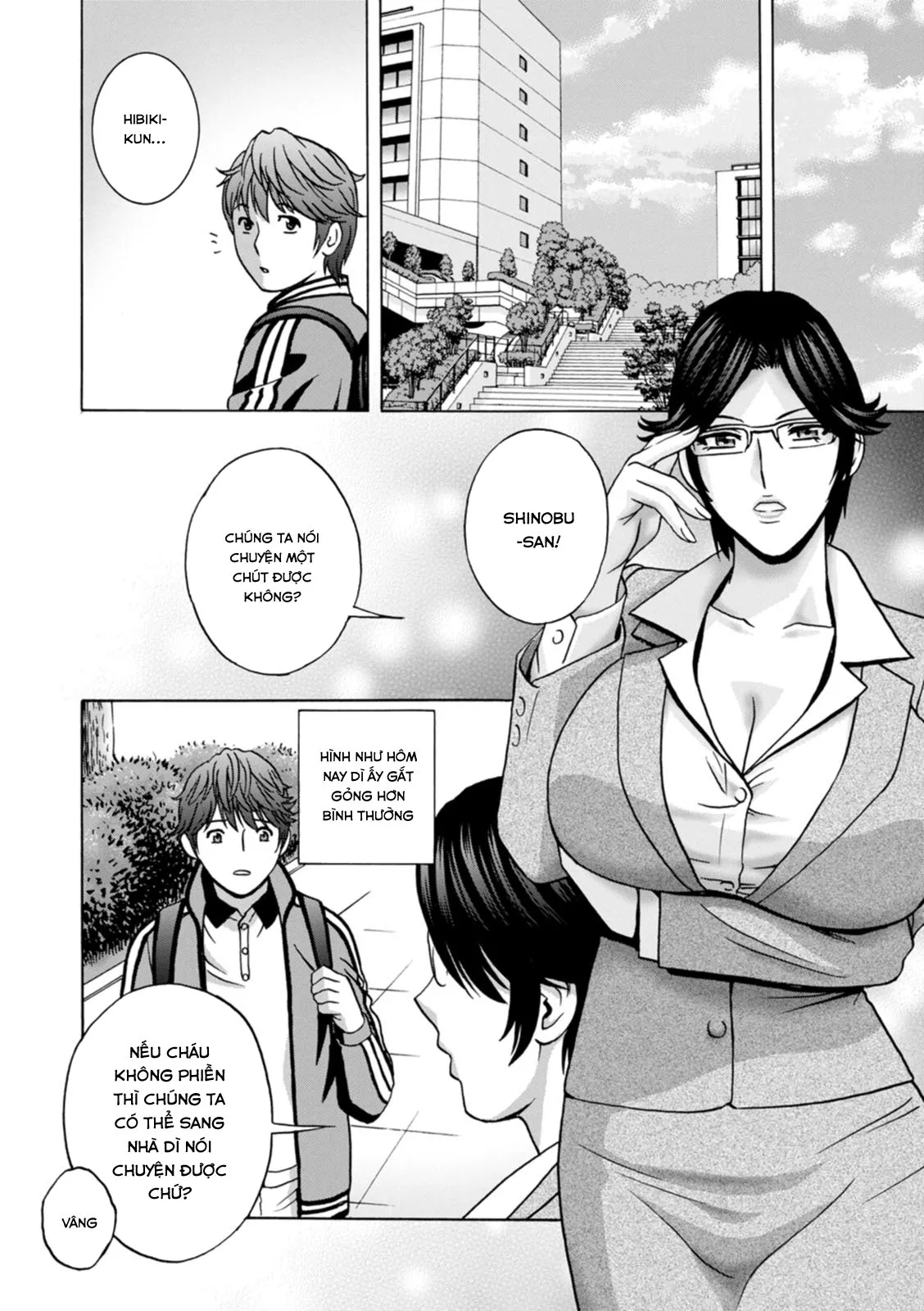HentaiVN.net - Ảnh 16 - Yarashii oba-san [Kind Lady, Dirty Lady] - Chap 4