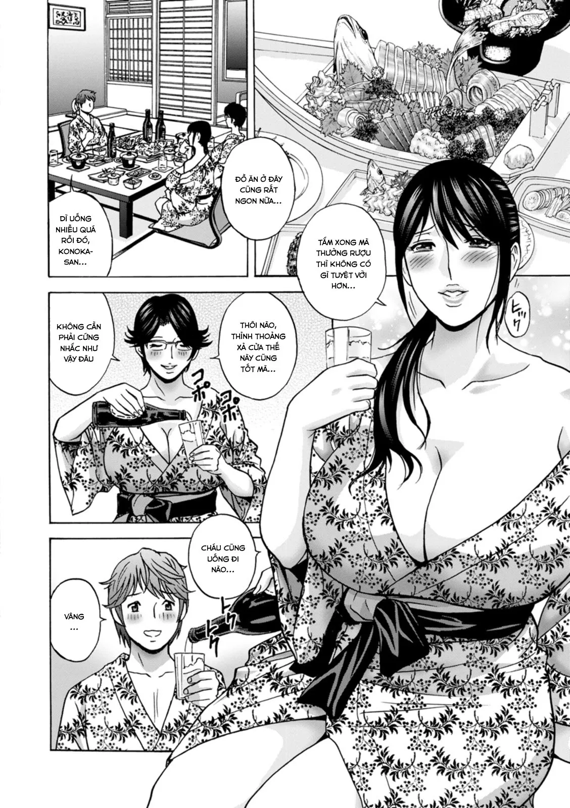 HentaiVN.net - Ảnh 8 - Yarashii oba-san [Kind Lady, Dirty Lady] - Chap 7