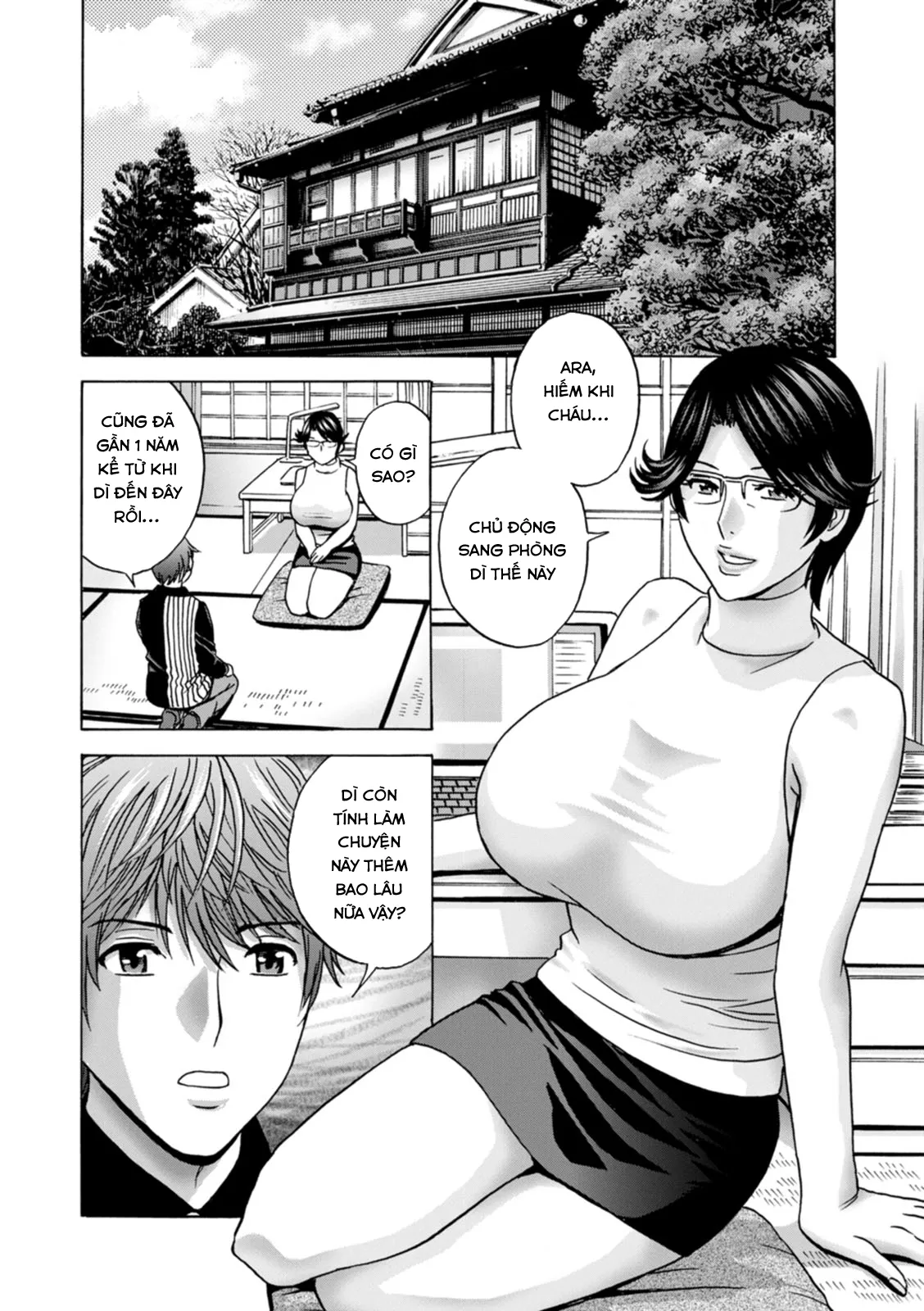 HentaiVN.net - Ảnh 14 - Yarashii oba-san [Kind Lady, Dirty Lady] - Chap 9