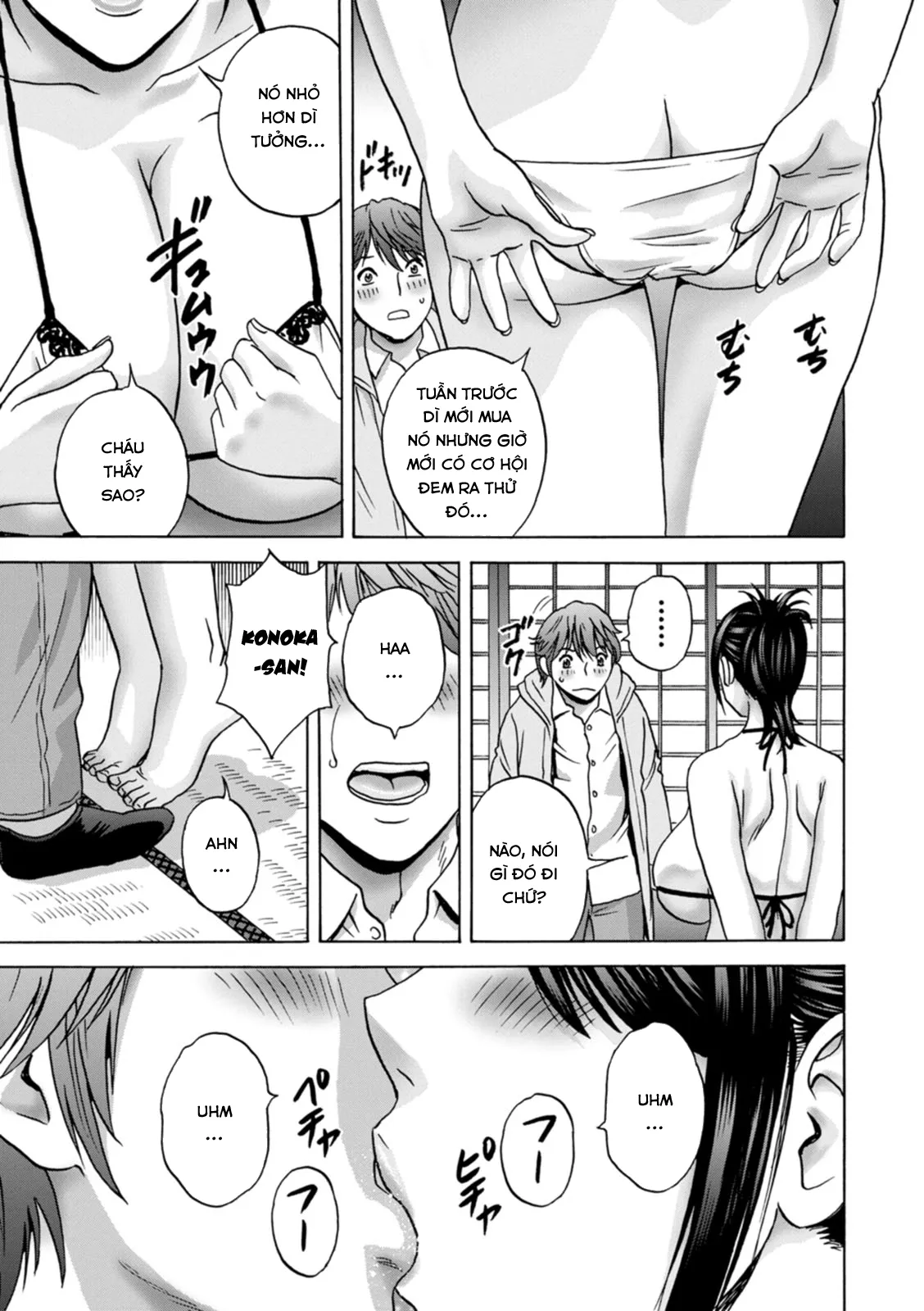 HentaiVN.net - Ảnh 3 - Yarashii oba-san [Kind Lady, Dirty Lady] - Chap 9