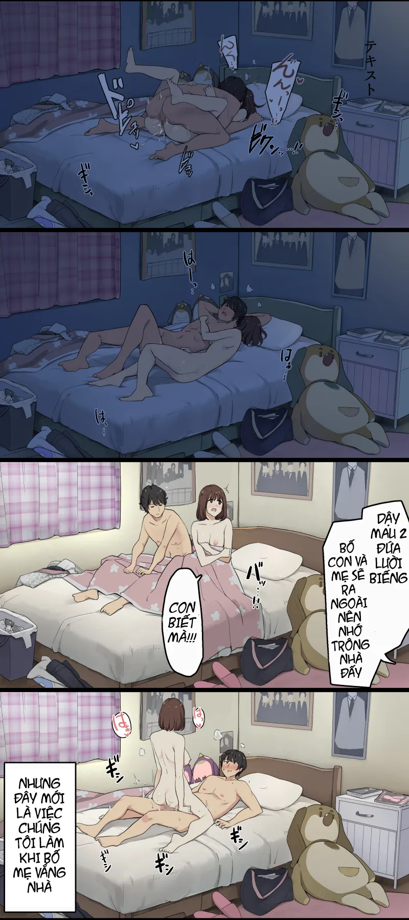 HentaiVN.net - Ảnh 10 - Khi Bố Mẹ Vắng Nhà [Oya Ga Mitenai Kan Ni Sex Shiteru Shitei, H Scene Append Ver] - Oneshot