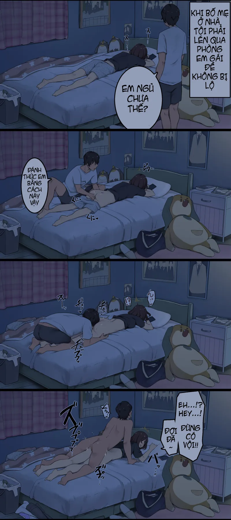 HentaiVN.net - Ảnh 8 - Khi Bố Mẹ Vắng Nhà [Oya Ga Mitenai Kan Ni Sex Shiteru Shitei, H Scene Append Ver] - Oneshot