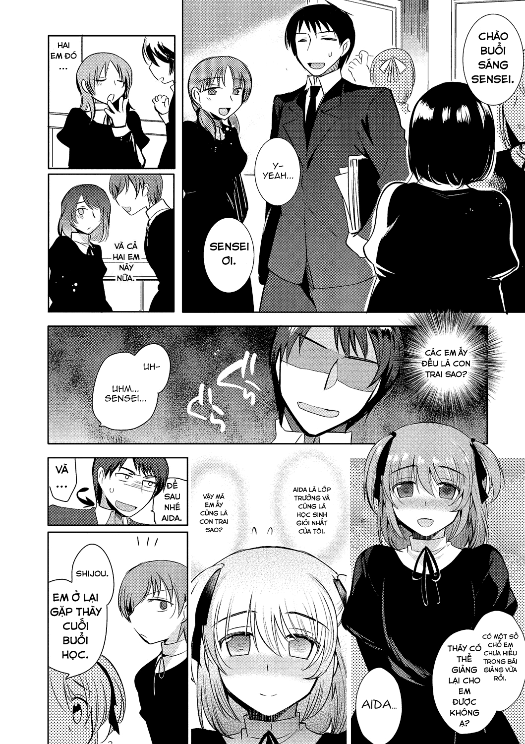 HentaiVN.net - Ảnh 3 - Shiritsu Otokonoko Gakuen [Private Ladyboy Academy] - Chap 1