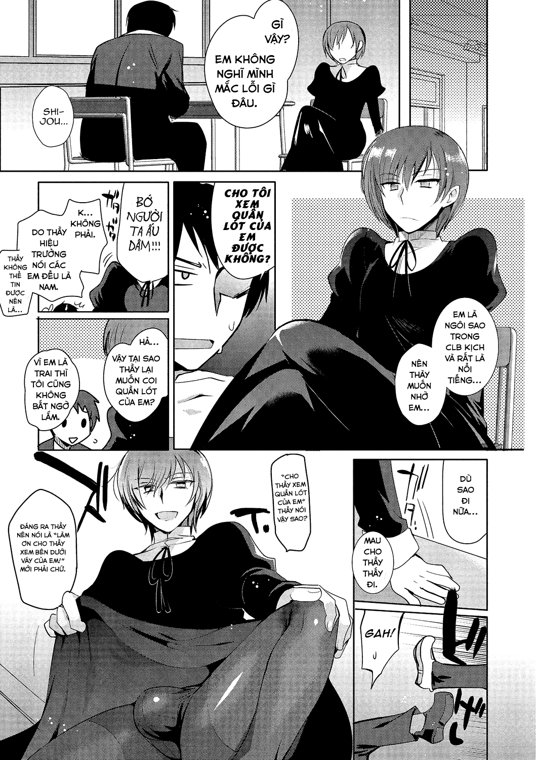 HentaiVN.net - Ảnh 4 - Shiritsu Otokonoko Gakuen [Private Ladyboy Academy] - Chap 1