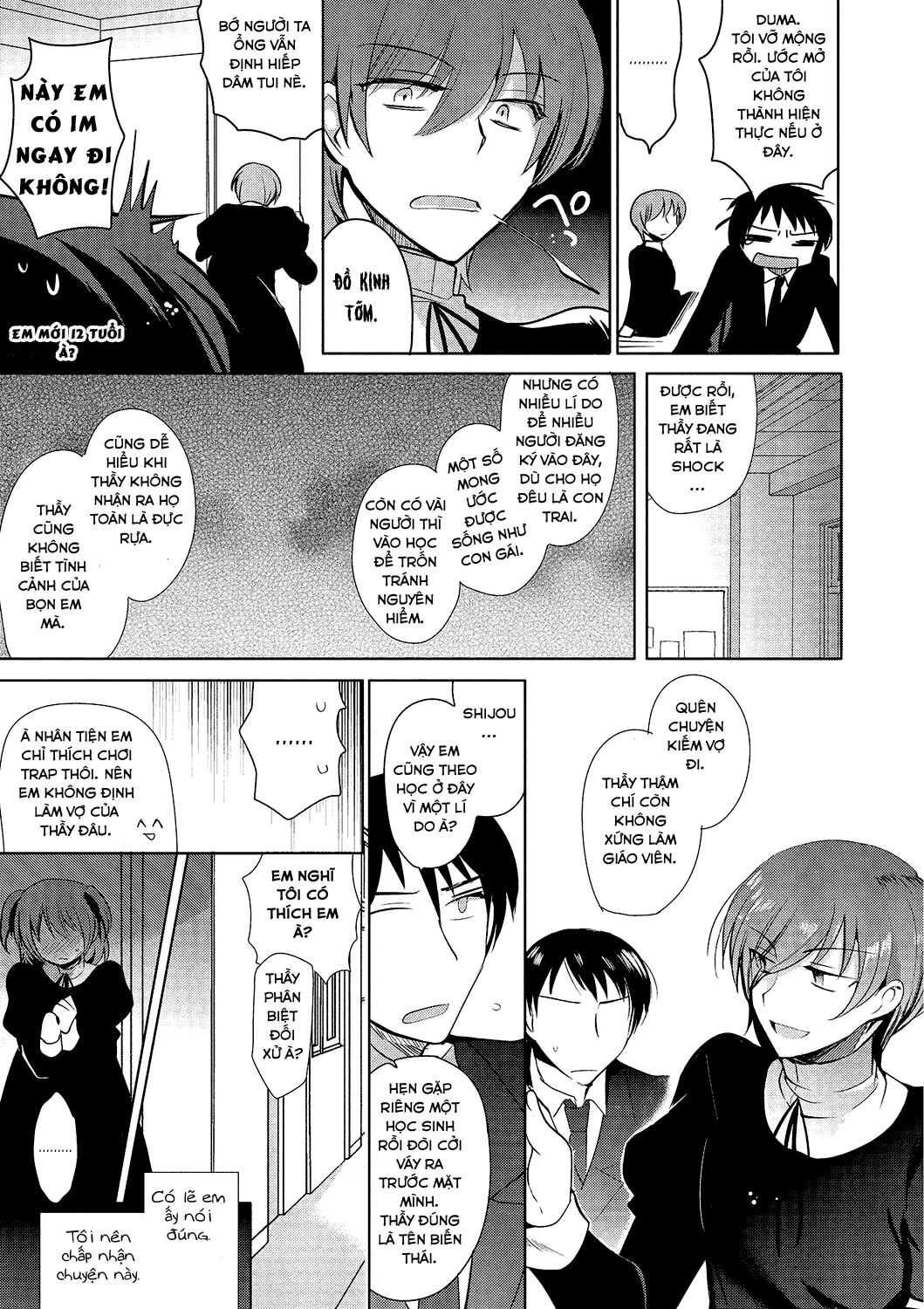 HentaiVN.net - Ảnh 6 - Shiritsu Otokonoko Gakuen [Private Ladyboy Academy] - Chap 1