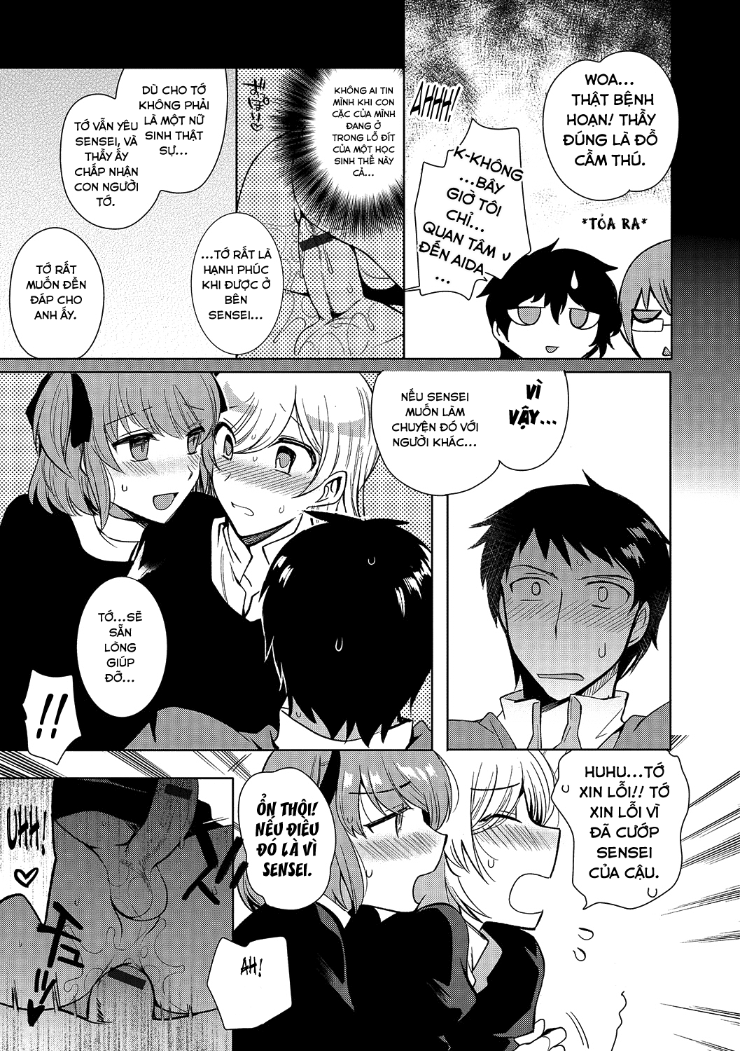 HentaiVN.net - Ảnh 10 - Shiritsu Otokonoko Gakuen [Private Ladyboy Academy] - Chap 3 end