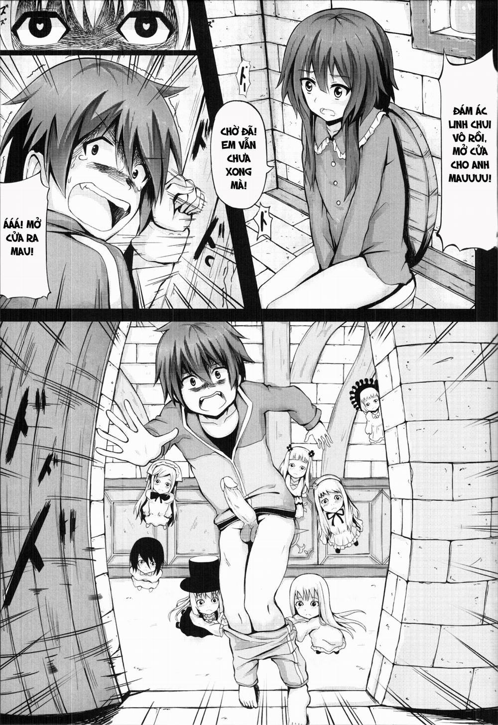 HentaiVN.net - Ảnh 4 - Giving ○○ to Megumin in the Toilet! (Kono Subarashii Sekai Ni Syukufuku O!) [Giving to Megumin in the Toilet!; 為在廁所的惠惠獻上○○!] - Oneshot
